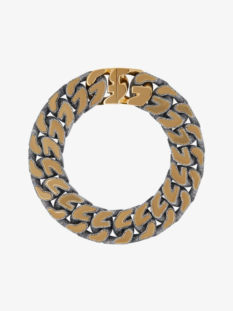 G CHAIN TWO TONE NECKLACE 1