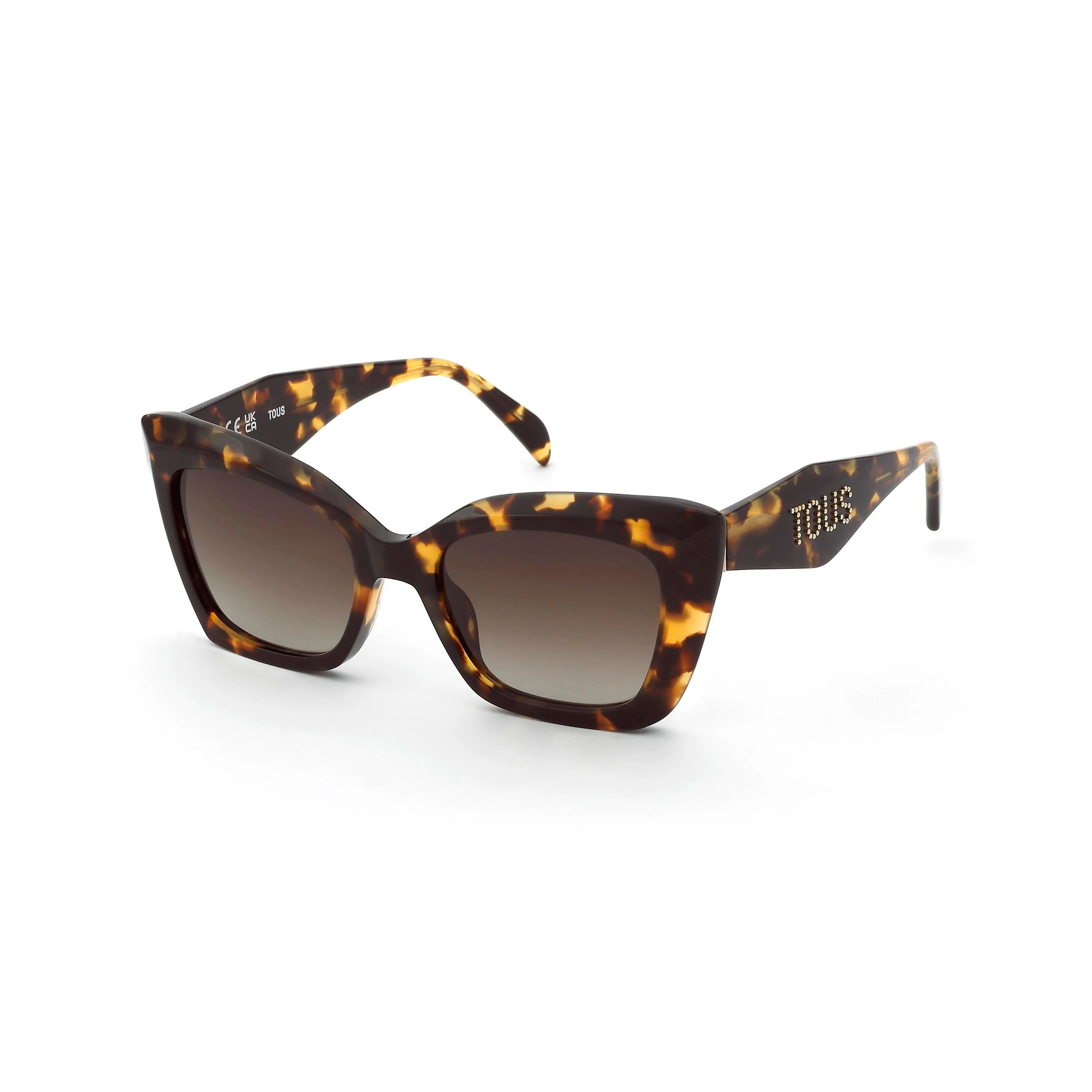 Havana-colored Sunglasses TOUS Faceted Logo - 1