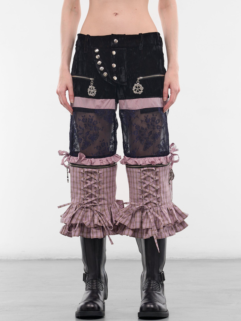 Kickfull Patchwork Hybrid Capri Pants 1