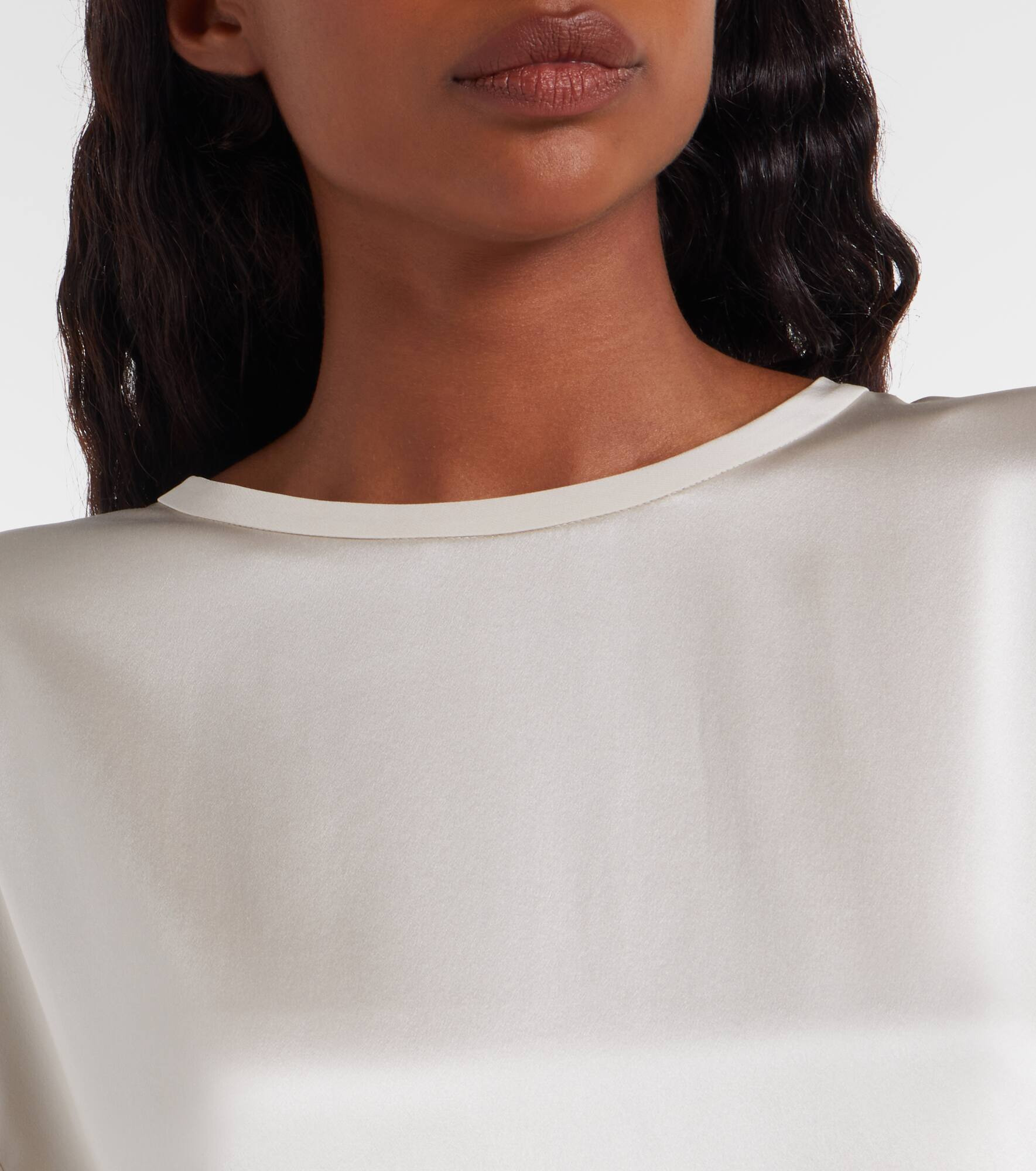 Silk satin T-shirt - 5