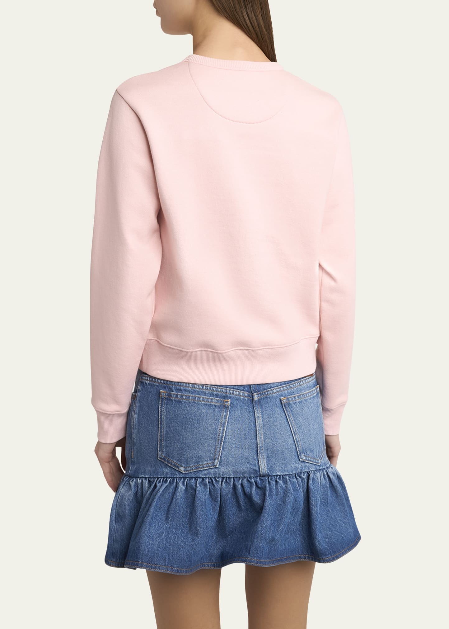 Cat-Embroidered Cotton Jersey Sweatshirt - 3