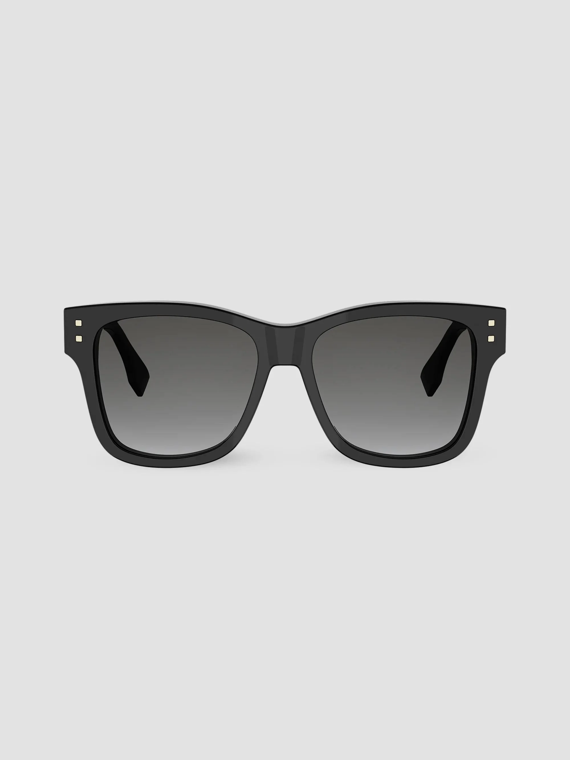 Women's Fendi Fold 55MM Square Sunglasses - Black - 1