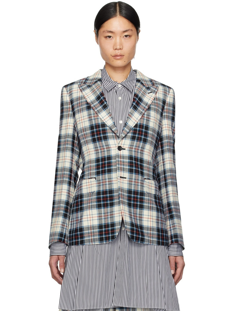 Multicolor Padded Appliqué Blazer 1
