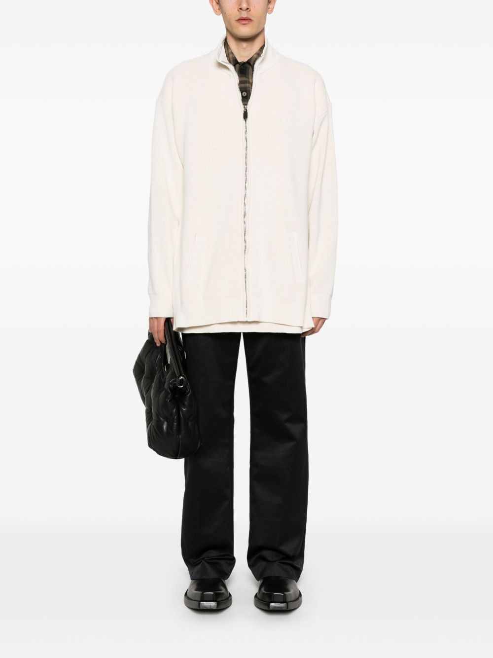 zip-up cardigan - 2