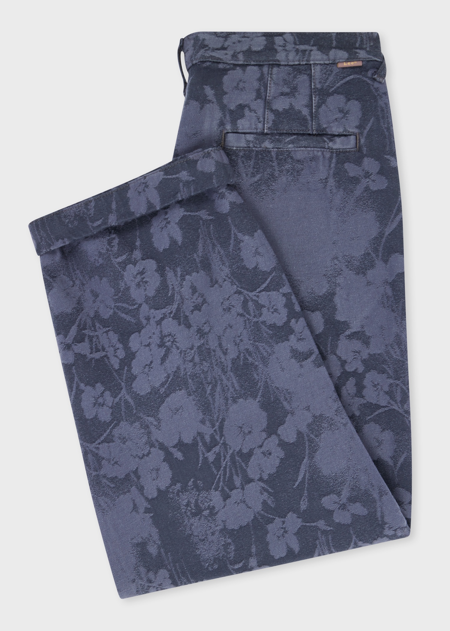 Paul Smith + Lee® Indigo Jacquard Tapered Trousers - 2