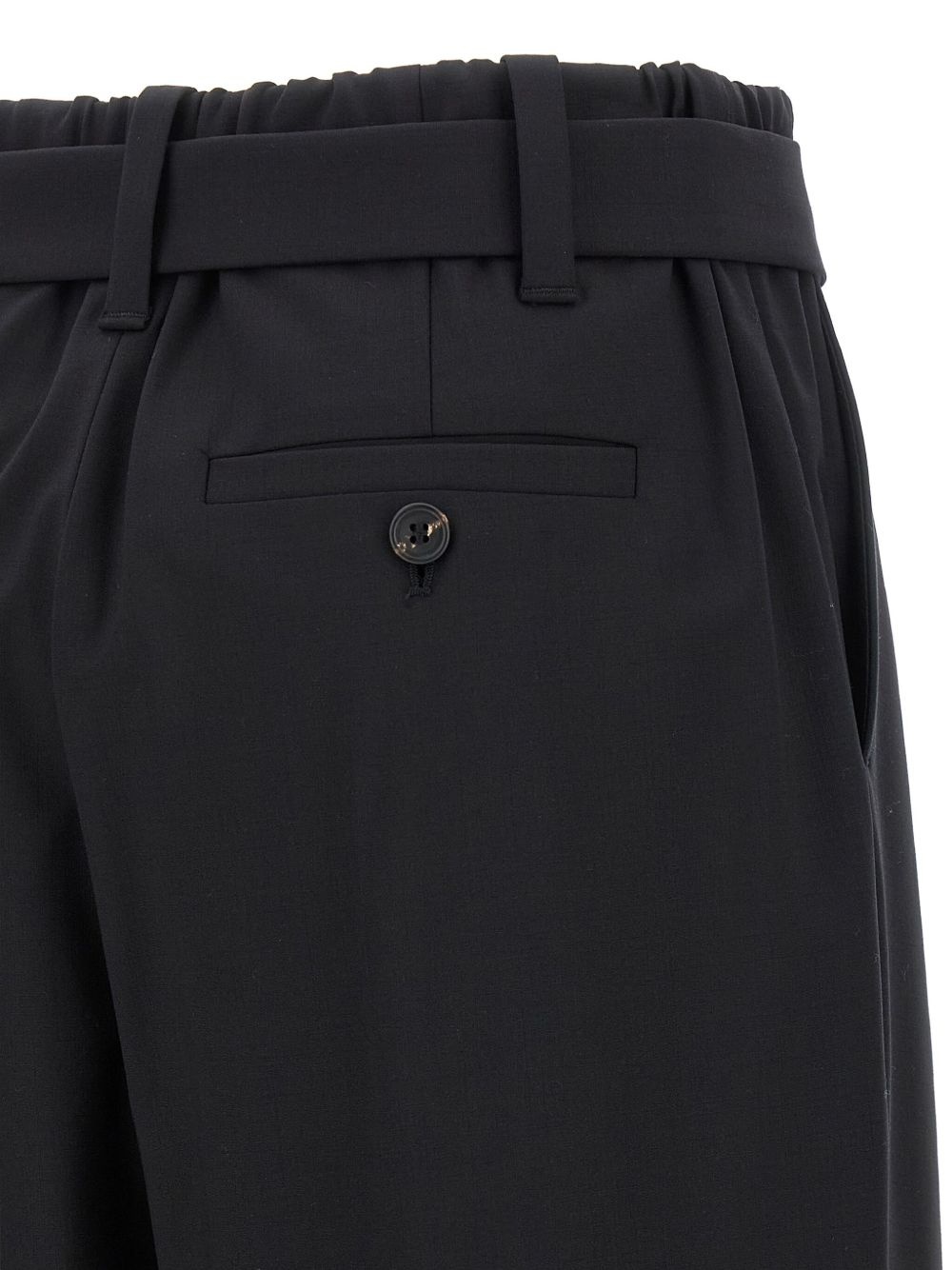 high-waisted belted trousers - 4