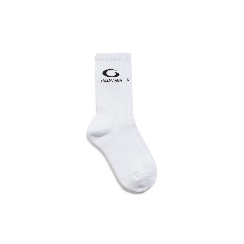 Men's Loop Sports Icon Socks in White 1
