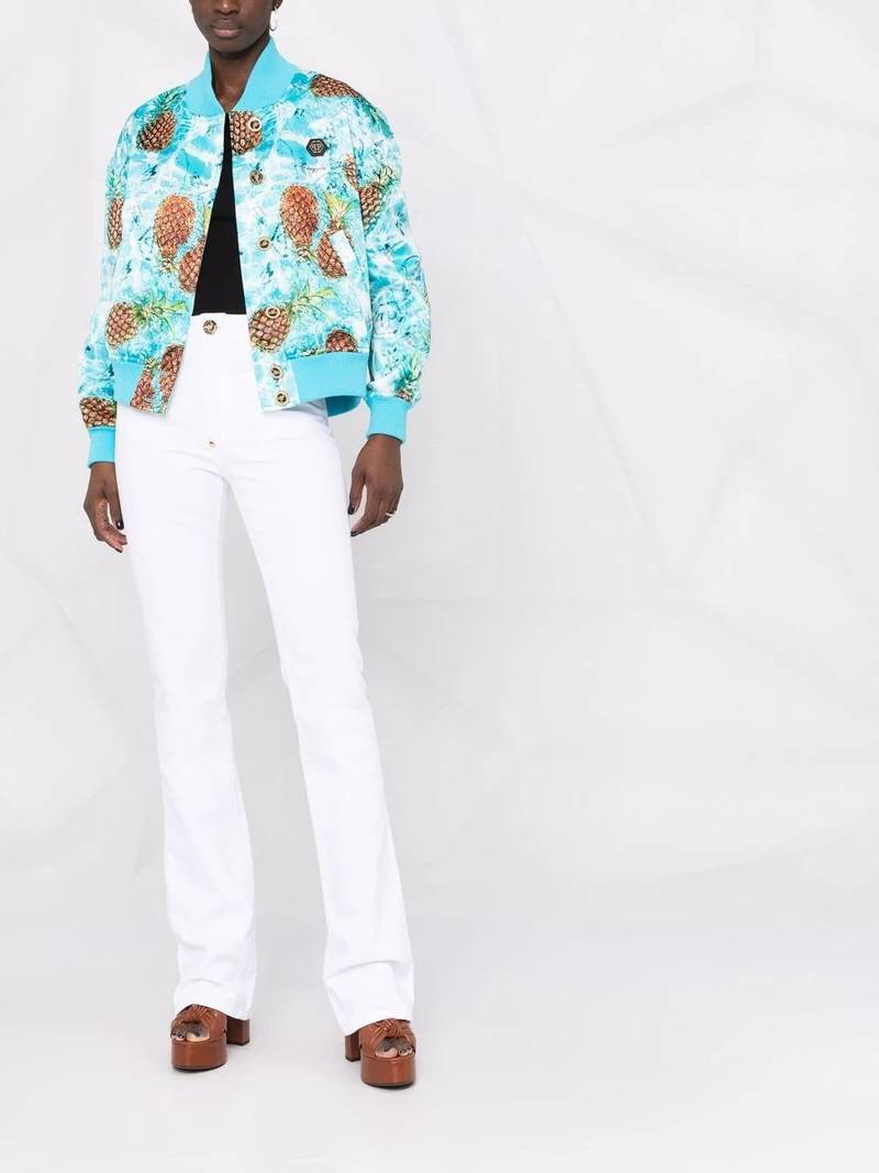 PHILIPP PLEIN Pineapple Skies bomber jacket outlook