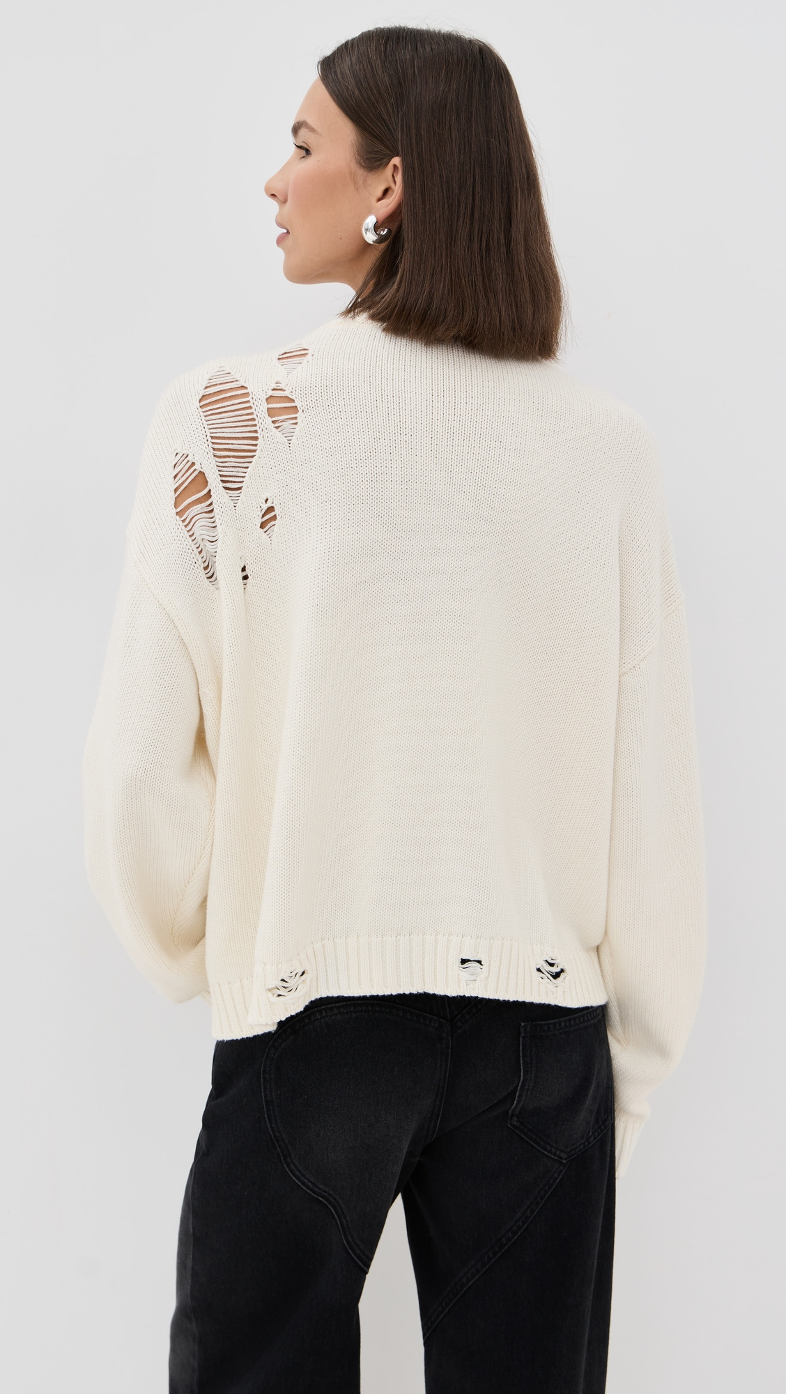 Distressed Crystal Cardigan - 2