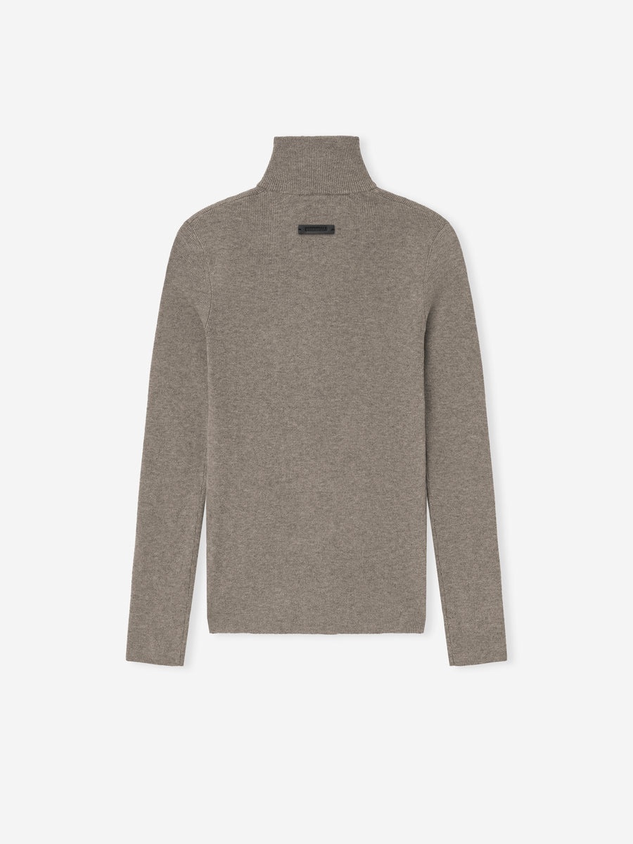 Womens Soft Rib Knit Zip-Up Jacket - 5