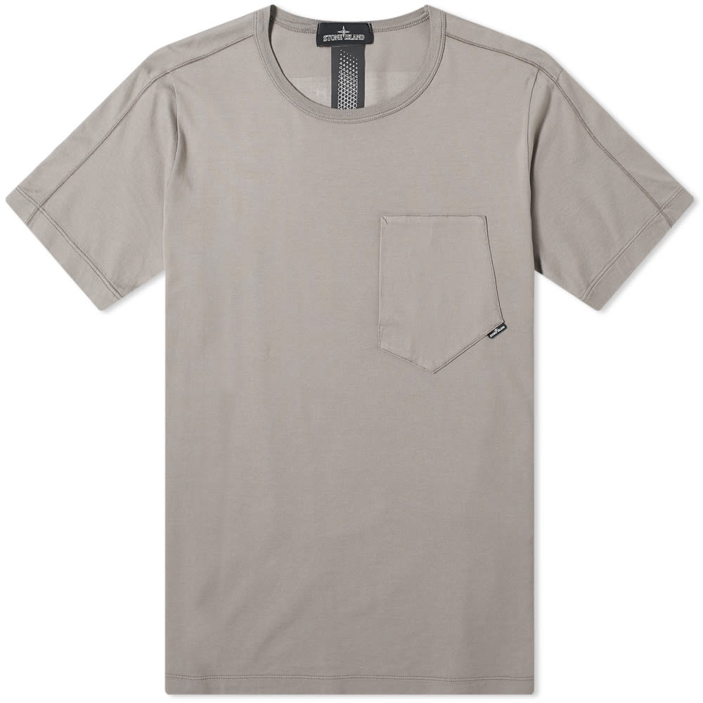 Stone Island Shadow Project Back Logo Pocket Tee - 1