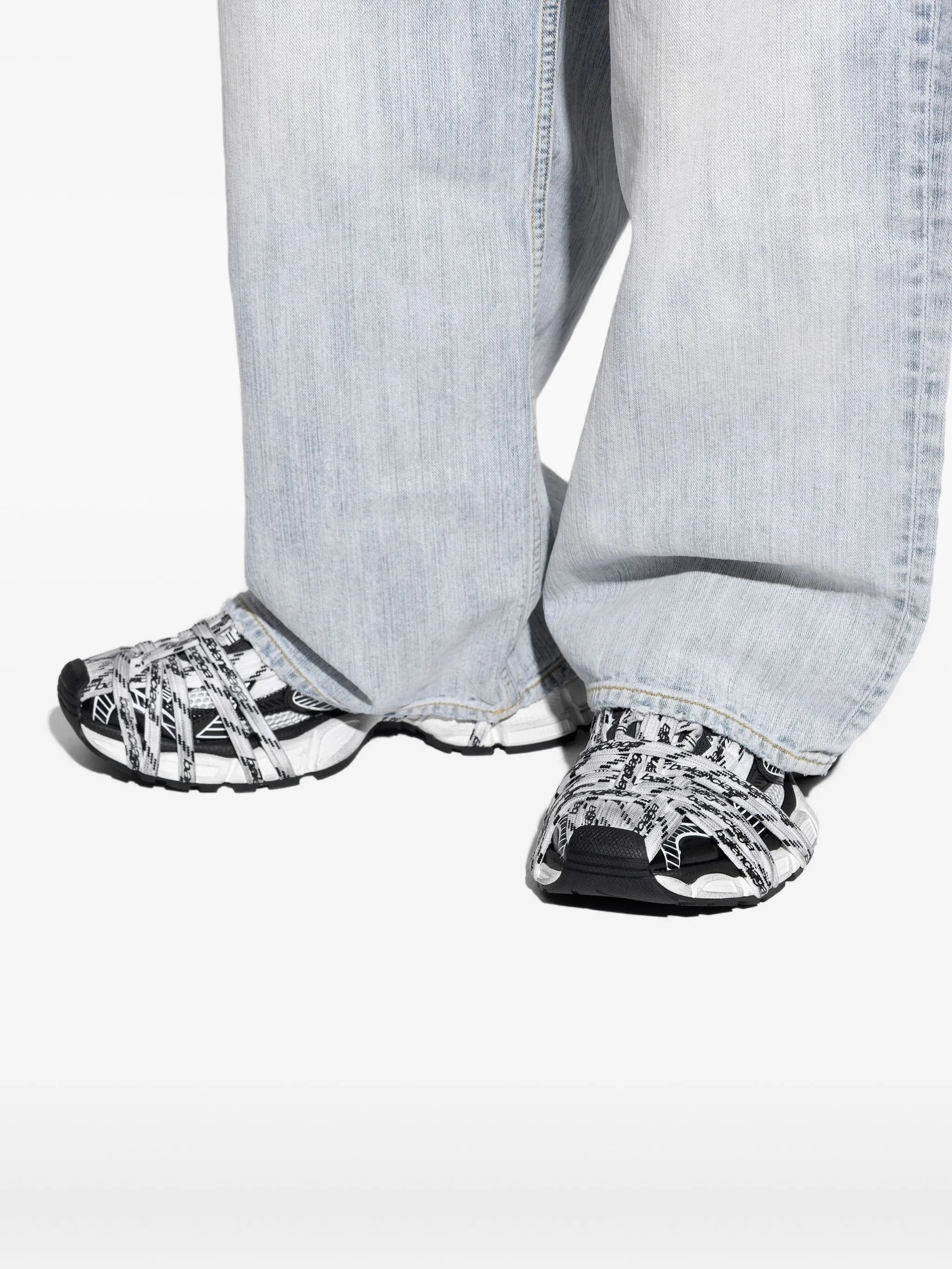 Balenciaga Lace-up Logo Sneakers - 2