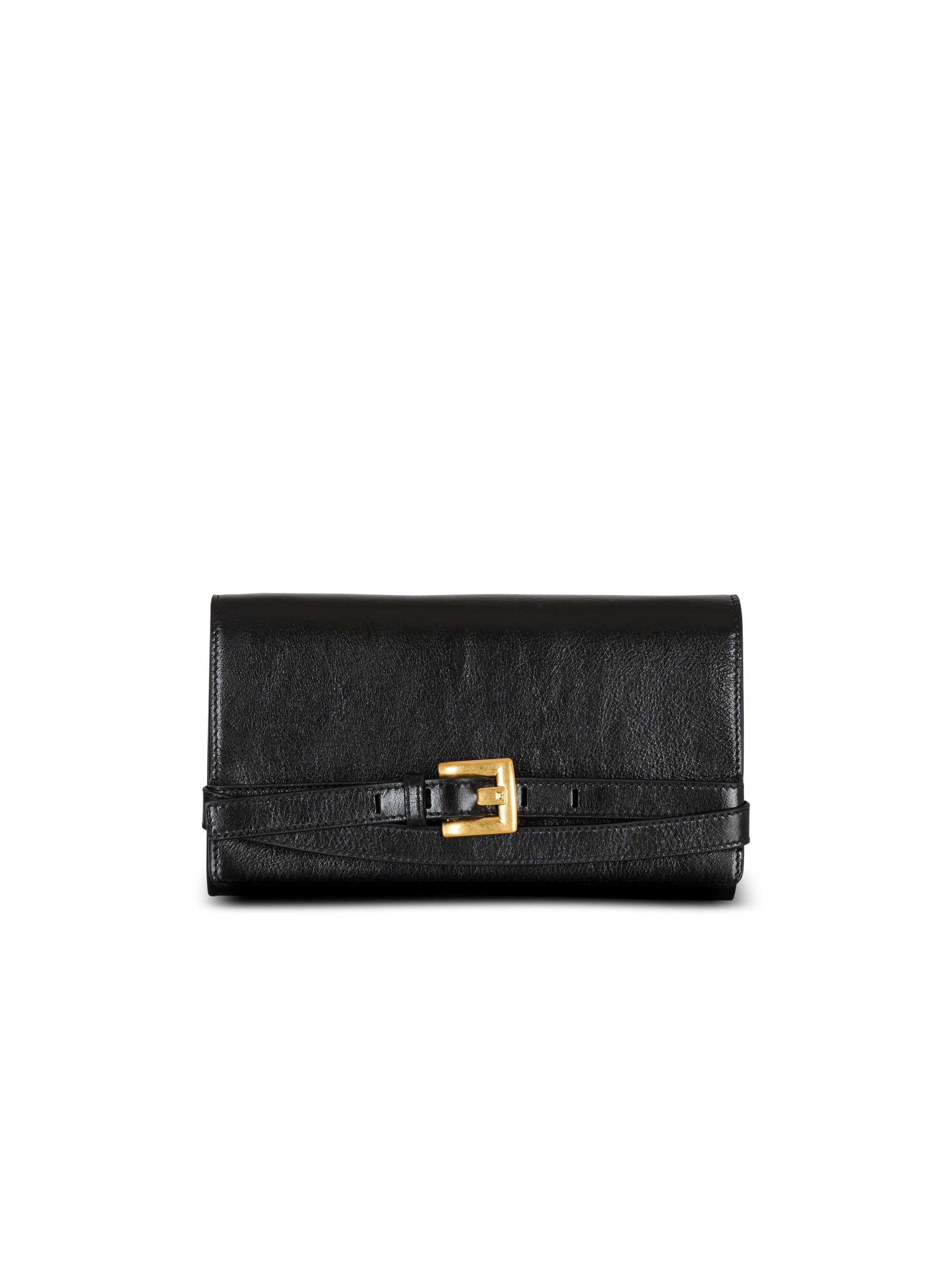 Crinkled leather wallet with Shuffle chain - 1