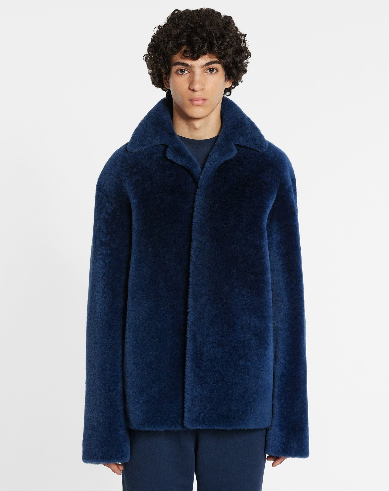 SHEARLING PEACOAT - 2