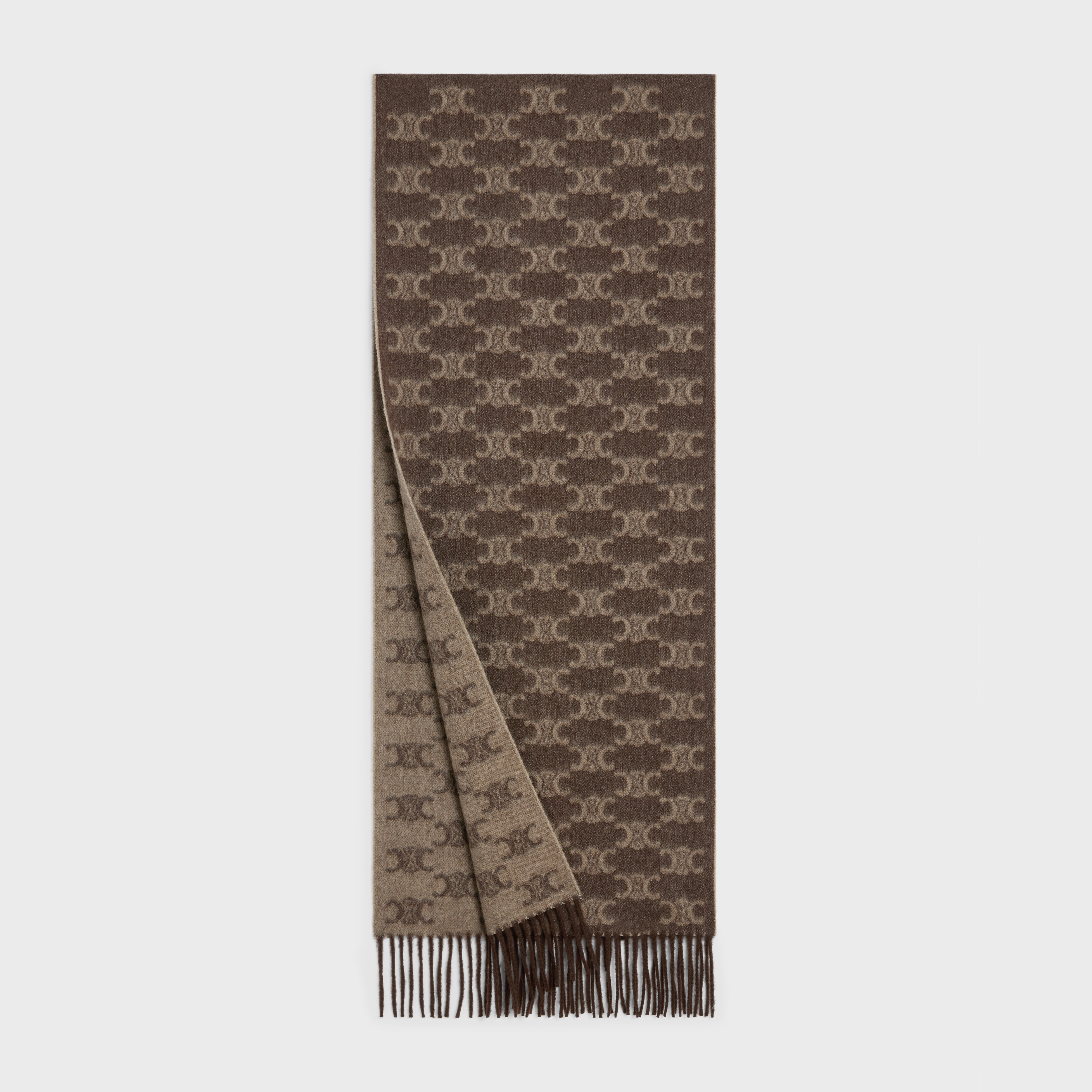 scarf in monogram cashmere - 2