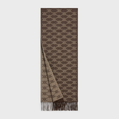 CELINE scarf in monogram cashmere outlook