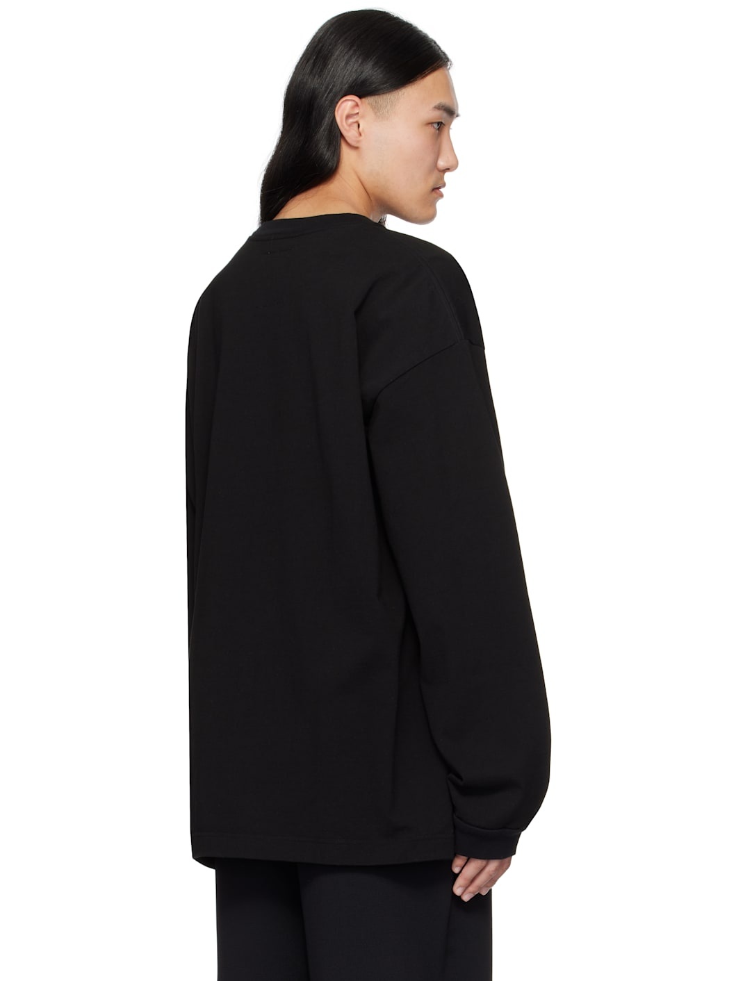 Black 'Peterson 23' Printed Long Sleeve T-shirt - 3