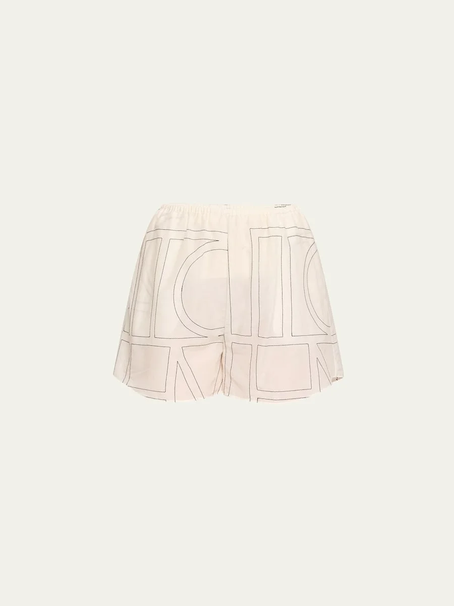 Monogram Cotton PJ Shorts - 1