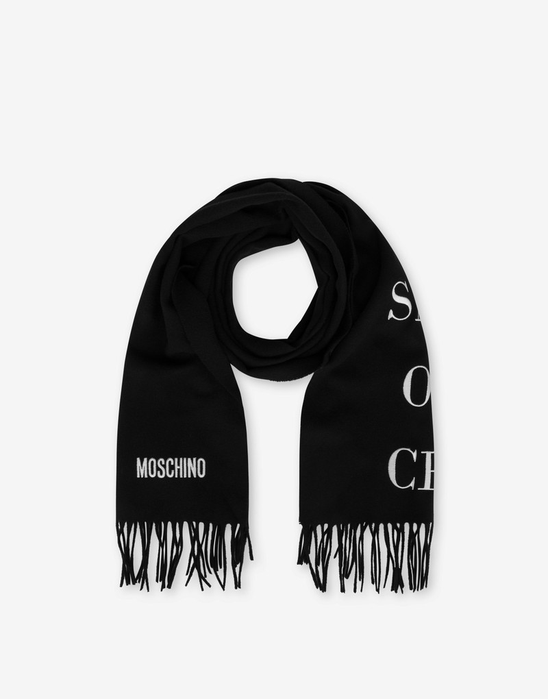 Moschino SAME OLD CHIC WOOL SCARF outlook