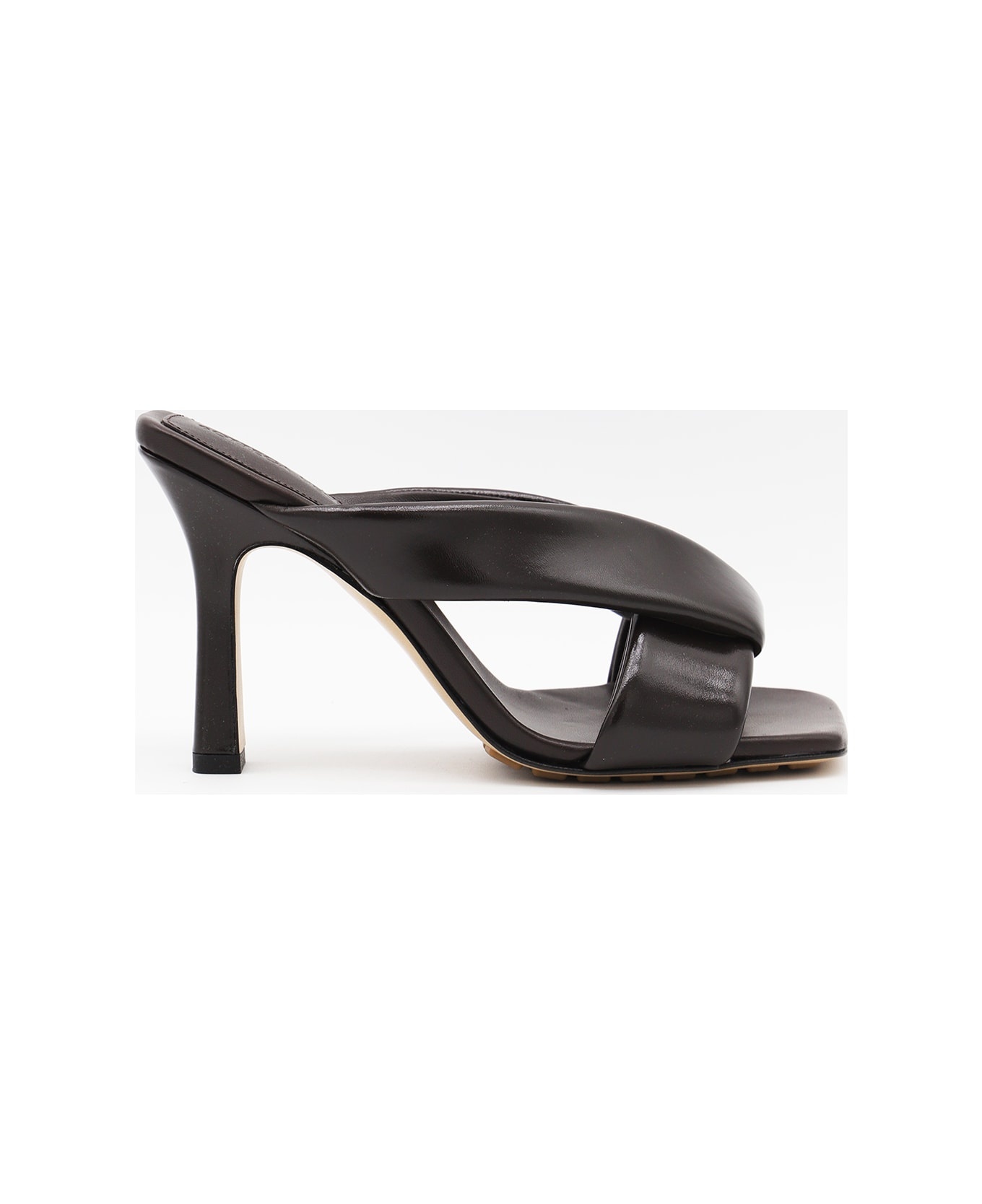 Black Leather Sandals - 1