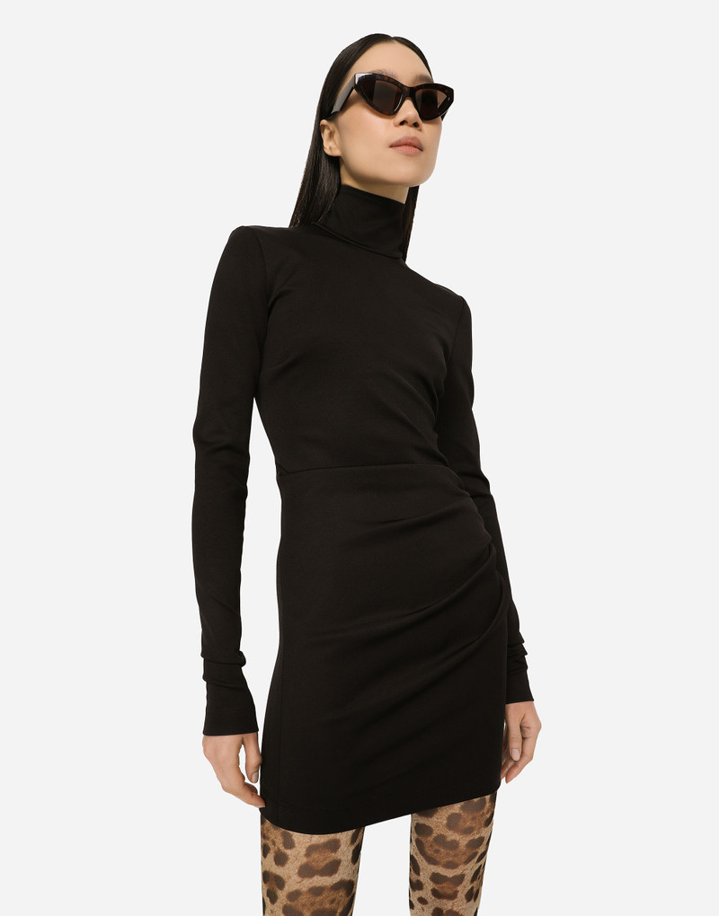 Short jersey Milano rib dress 4