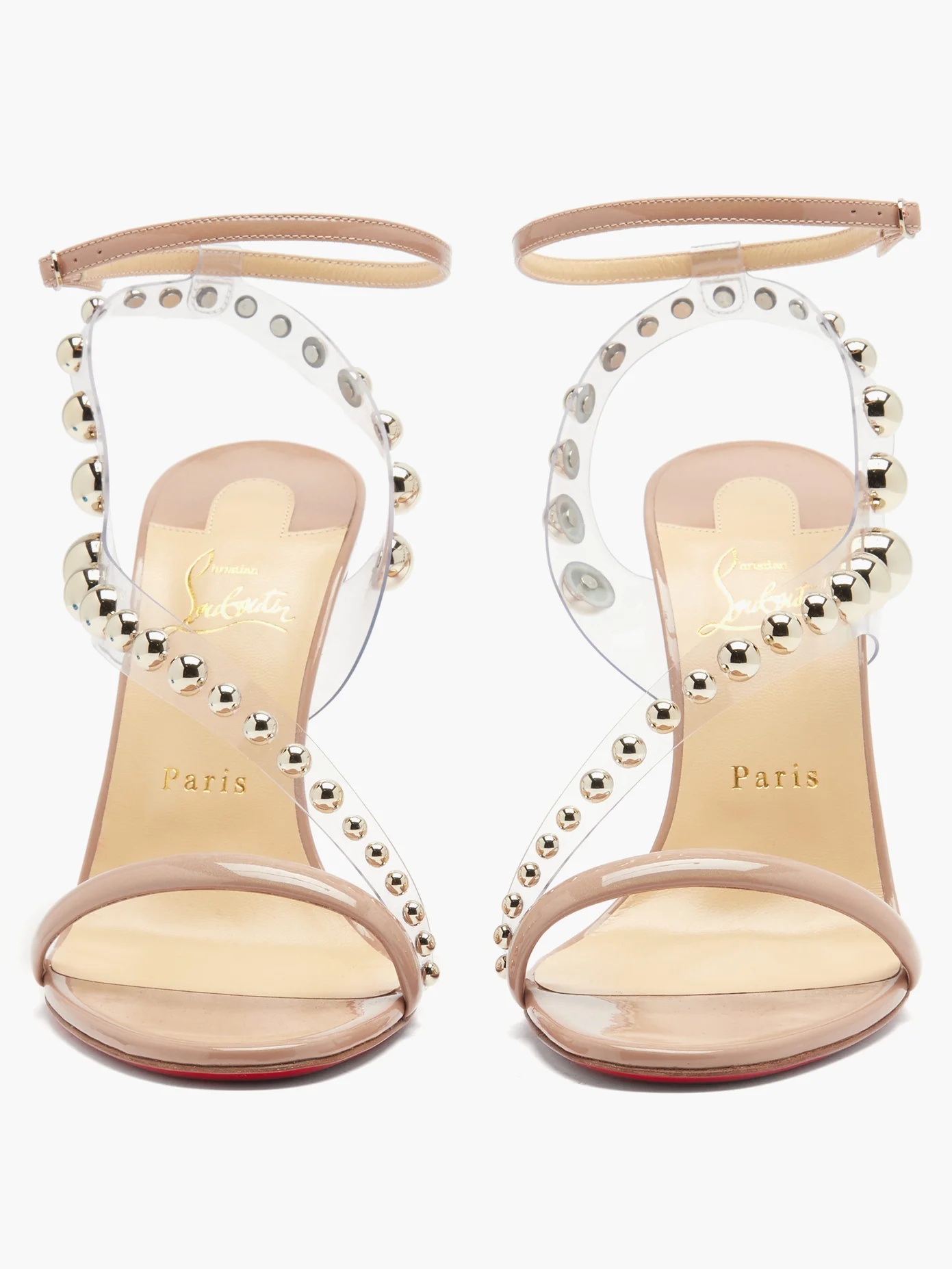 Corinetta 100 PVC-strap patent-leather sandals - 5