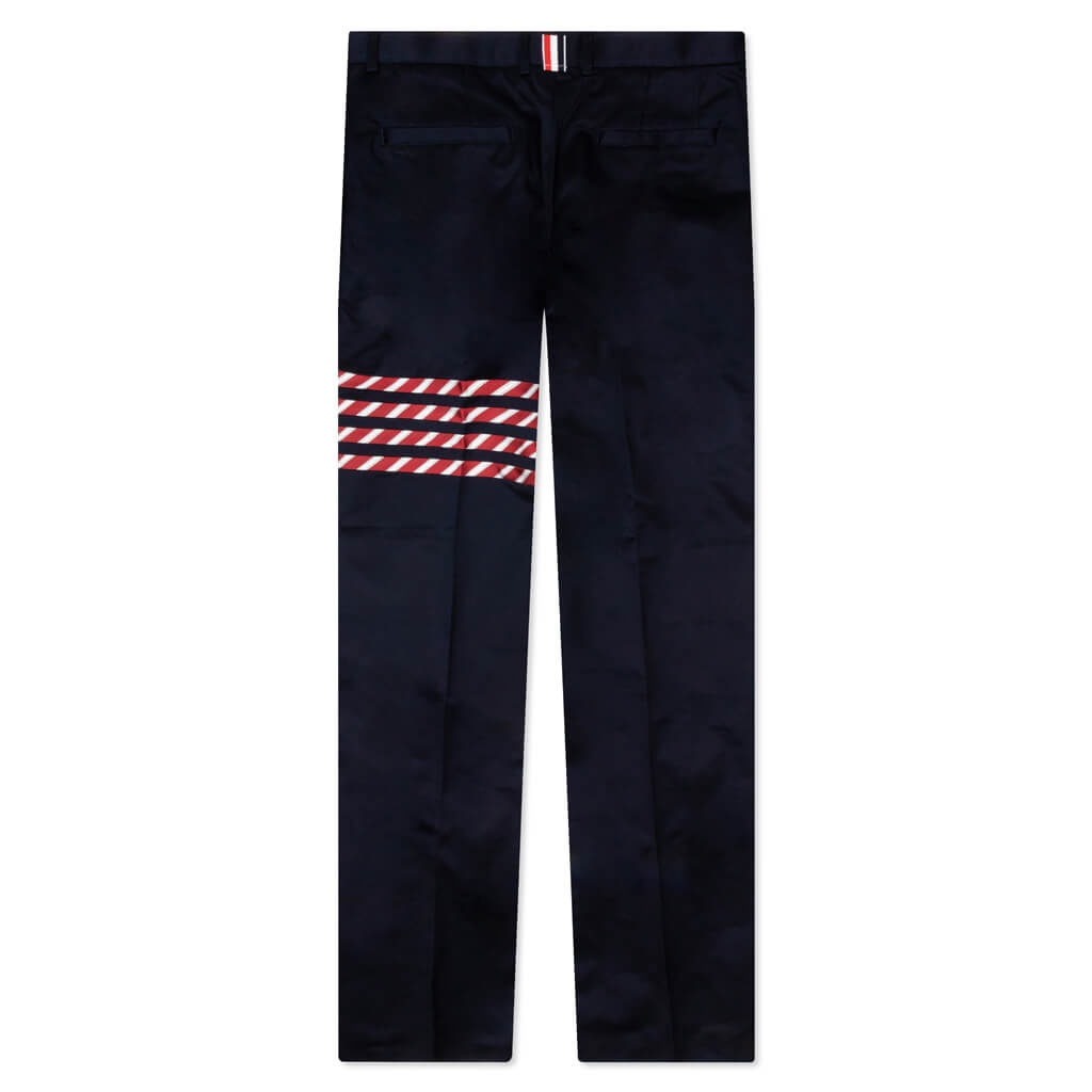 BELT LOOP STRAIGHT LEG W/ SILK 4 BAR TROUSER - NAVY - 2