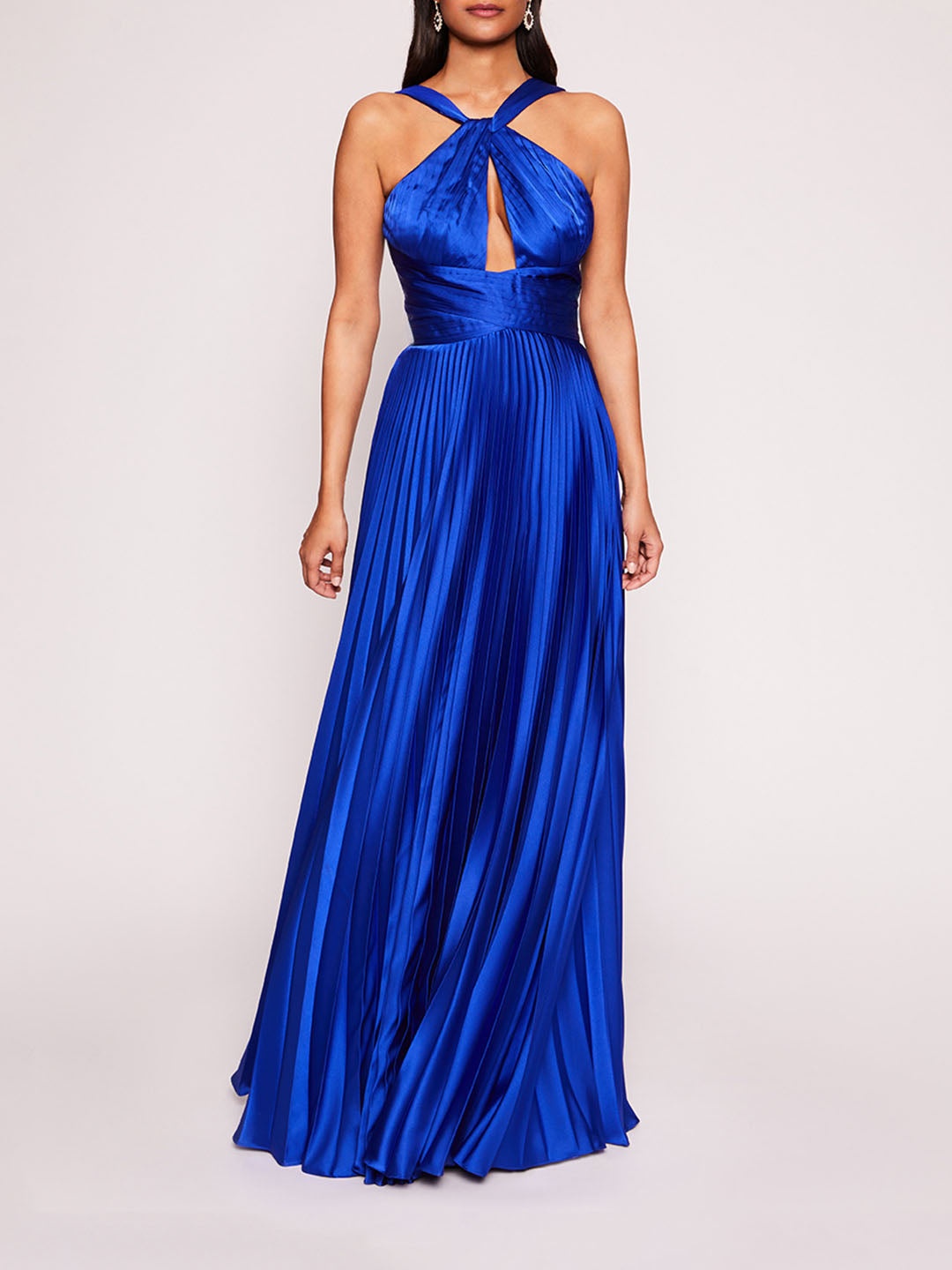 PLEATED FOIL GOWN - 1