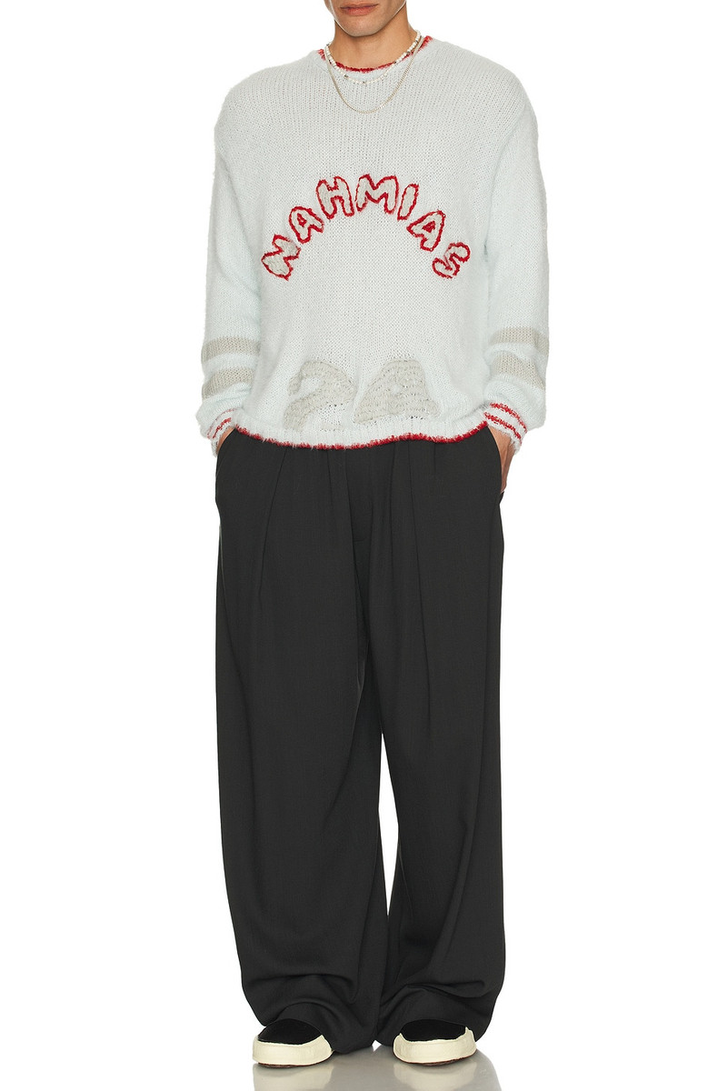 NAHMIAS Graduation Knit Boxy Crew Neck Sweatshirt outlook