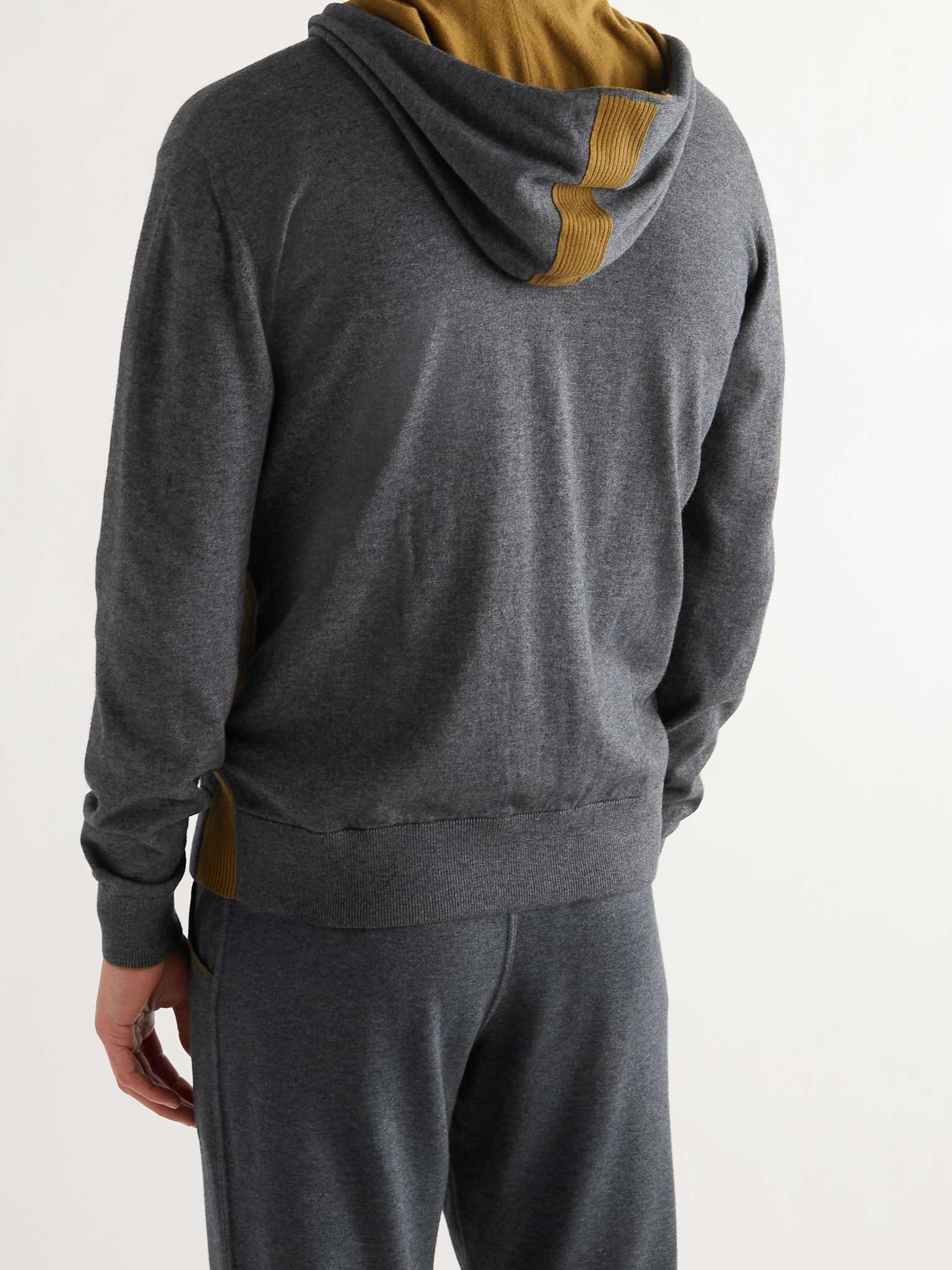 Cotton and Cashmere-Blend Zip-Up Hoodie - 4