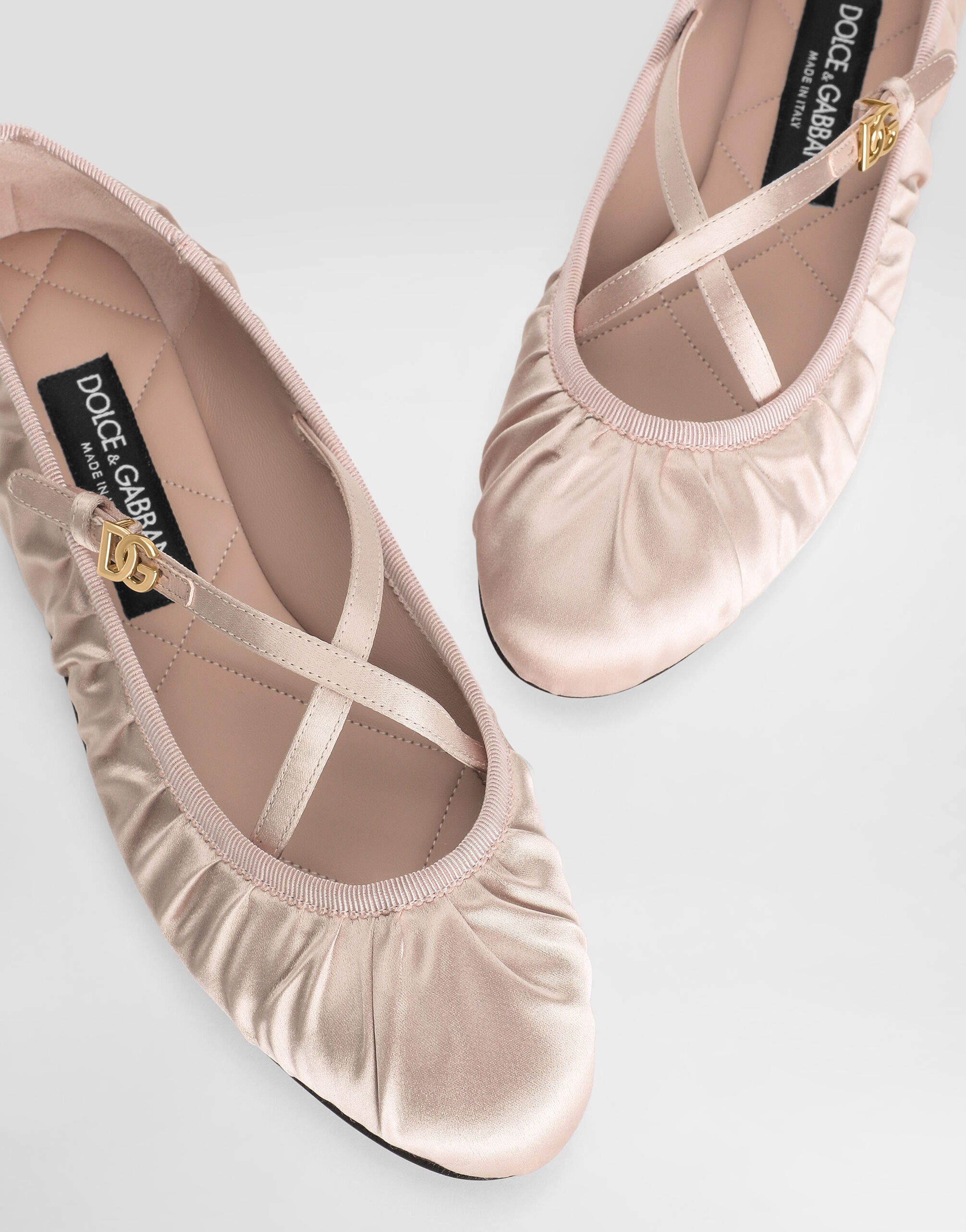 Satin ballet flats - 4