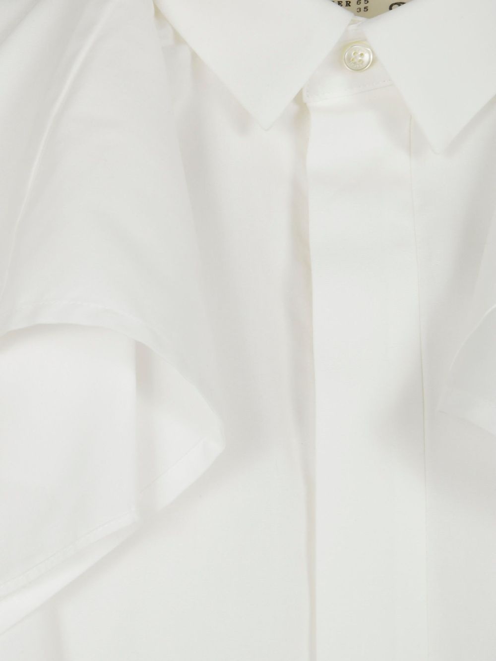 ruffle-detail shirt dress - 3