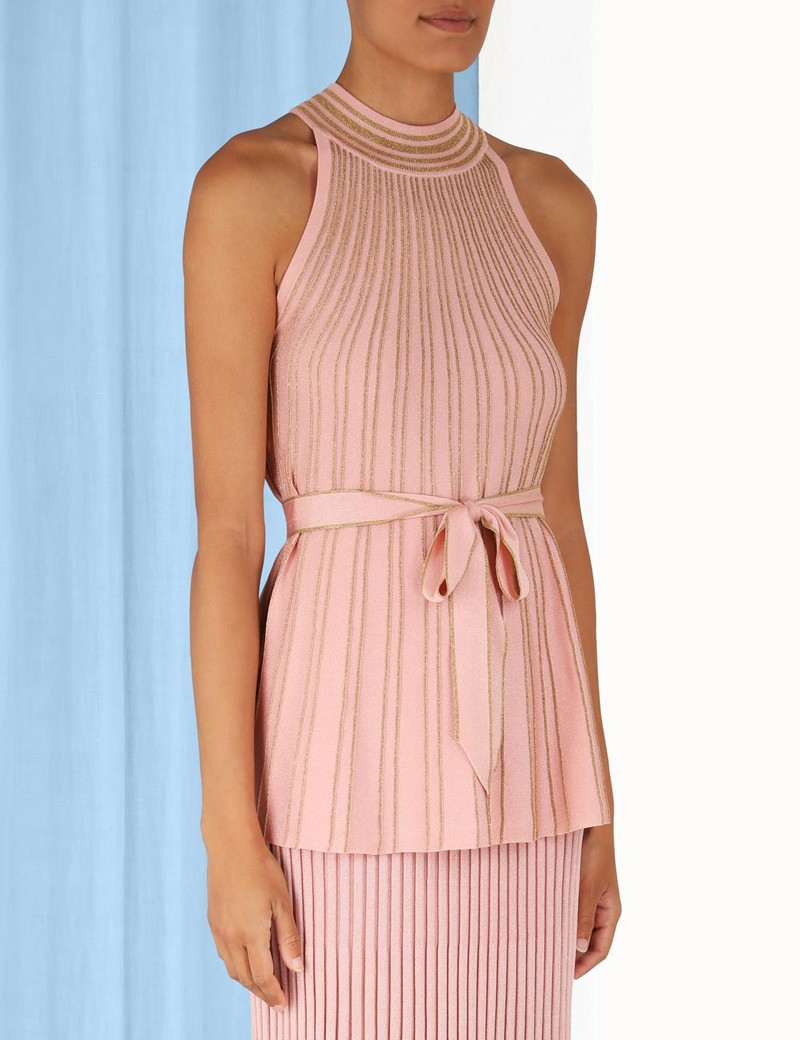 WONDERLAND LUREX HALTER TOP 5