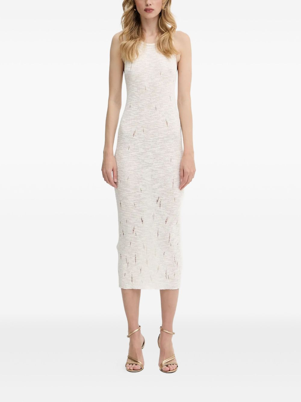 ribbed midi dress - 5