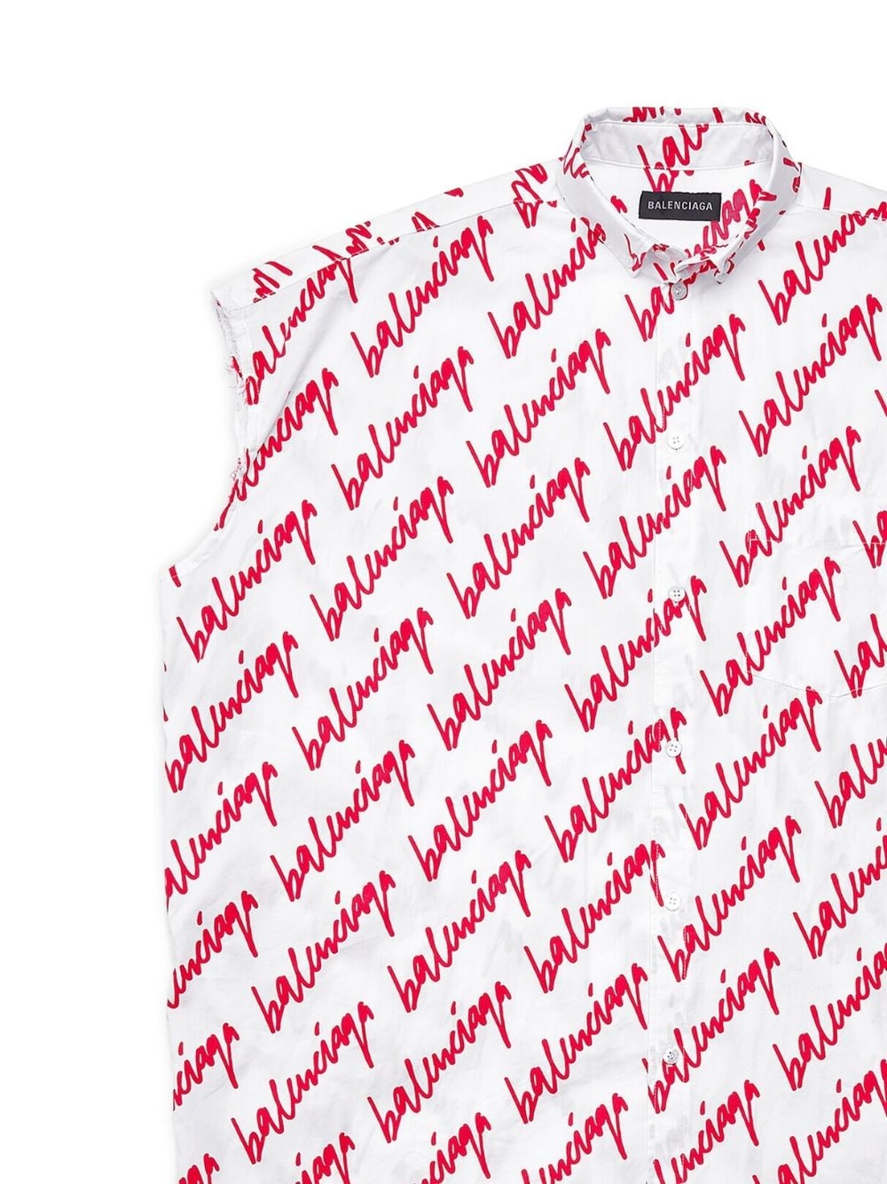 logo-print shirt dress - 3