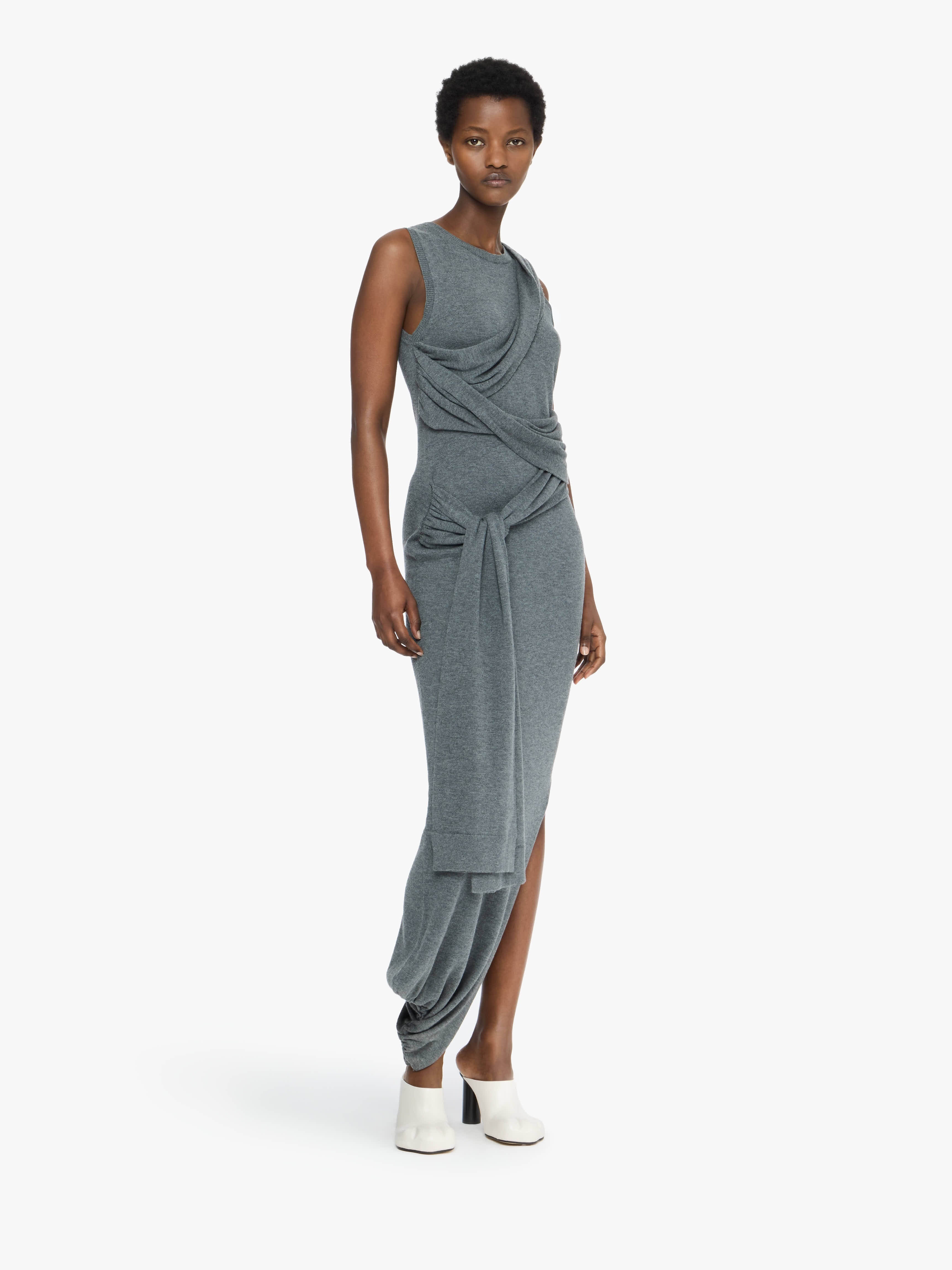 TIE DETAIL SLEEVELESS DRESS - 3