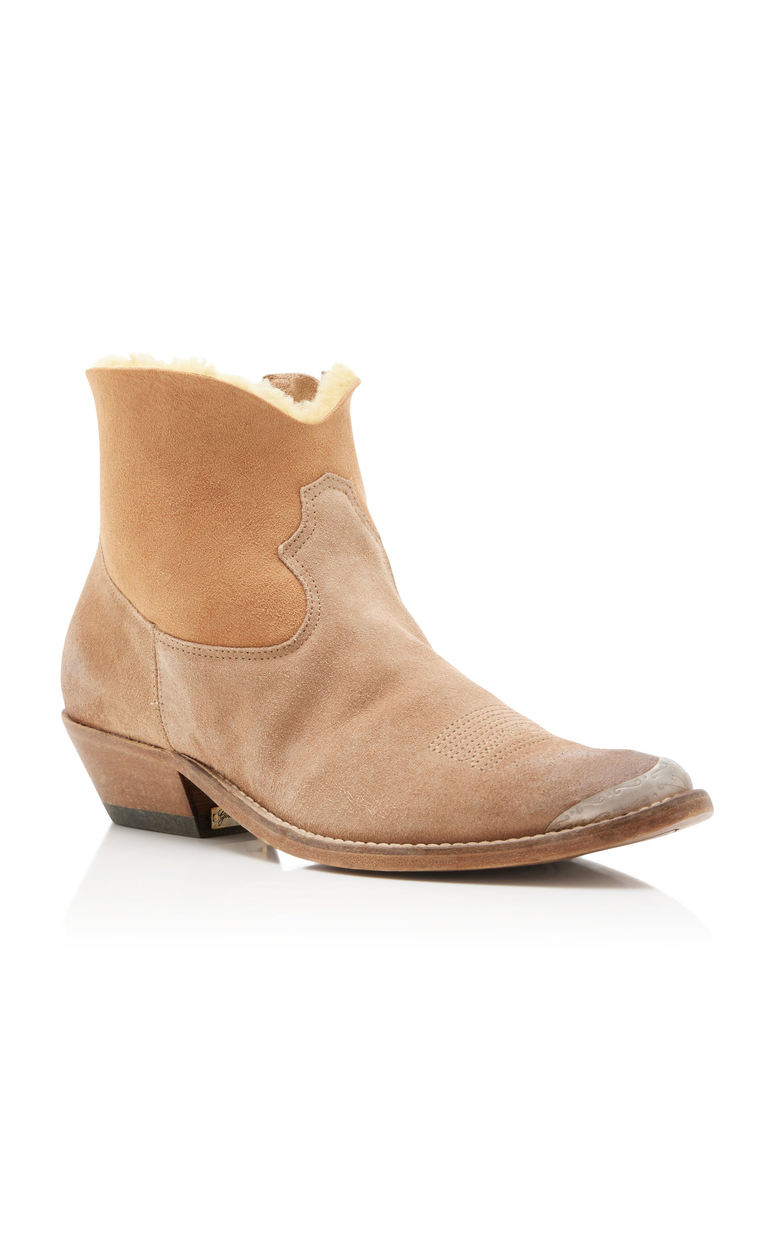 Young Shearling-Lined Suede Boots neutral - 5