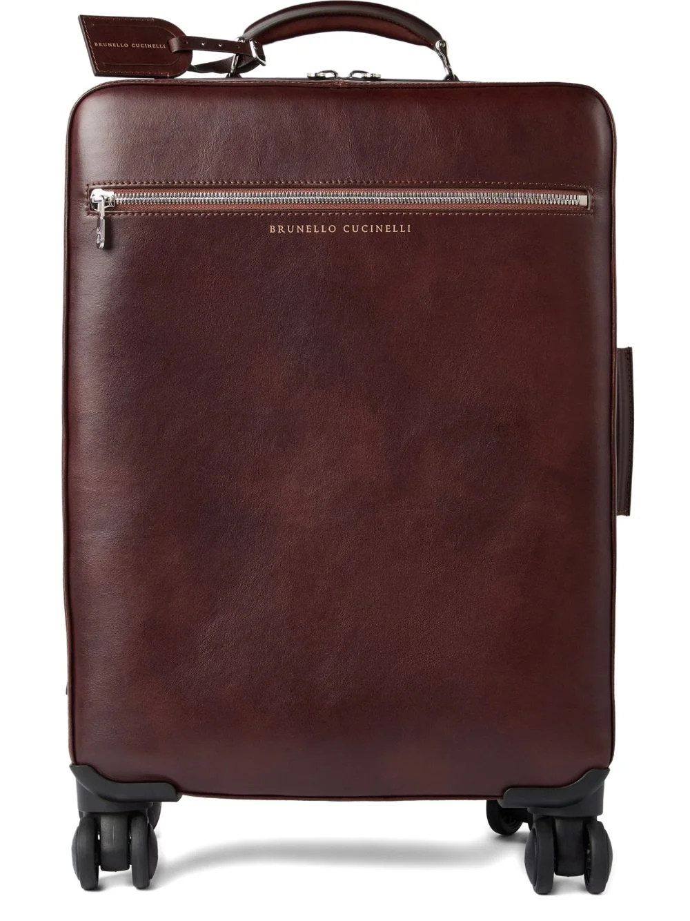 leather wheeled suitcase - 1