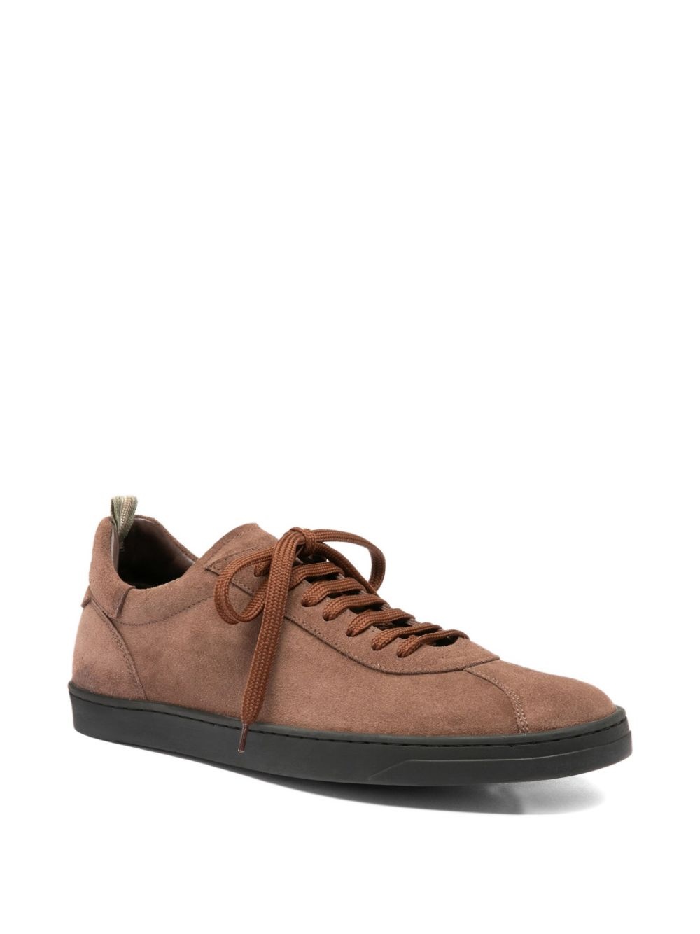 suede lace-up sneakers - 5