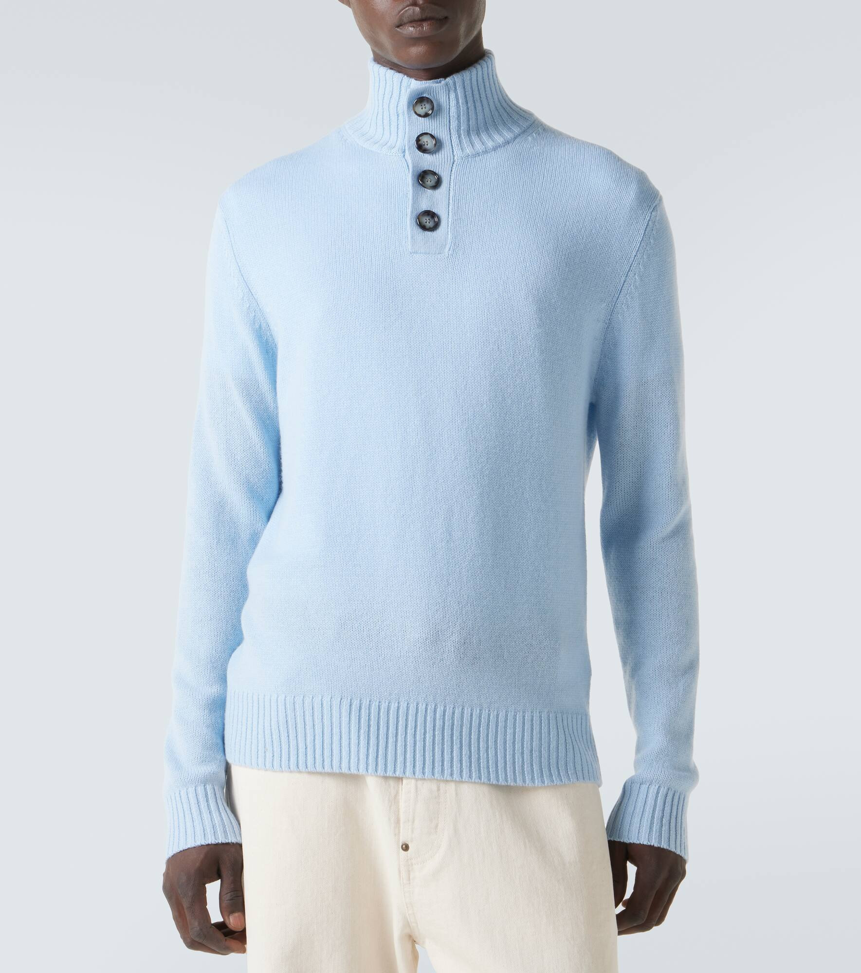 Wool and cashmere turtleneck sweater - 3