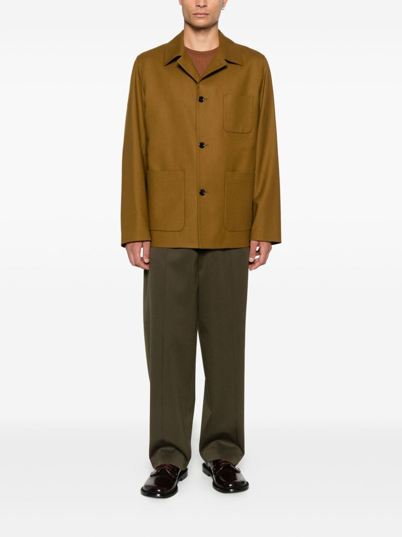 LARDINI patch-pocket shirt jacket outlook