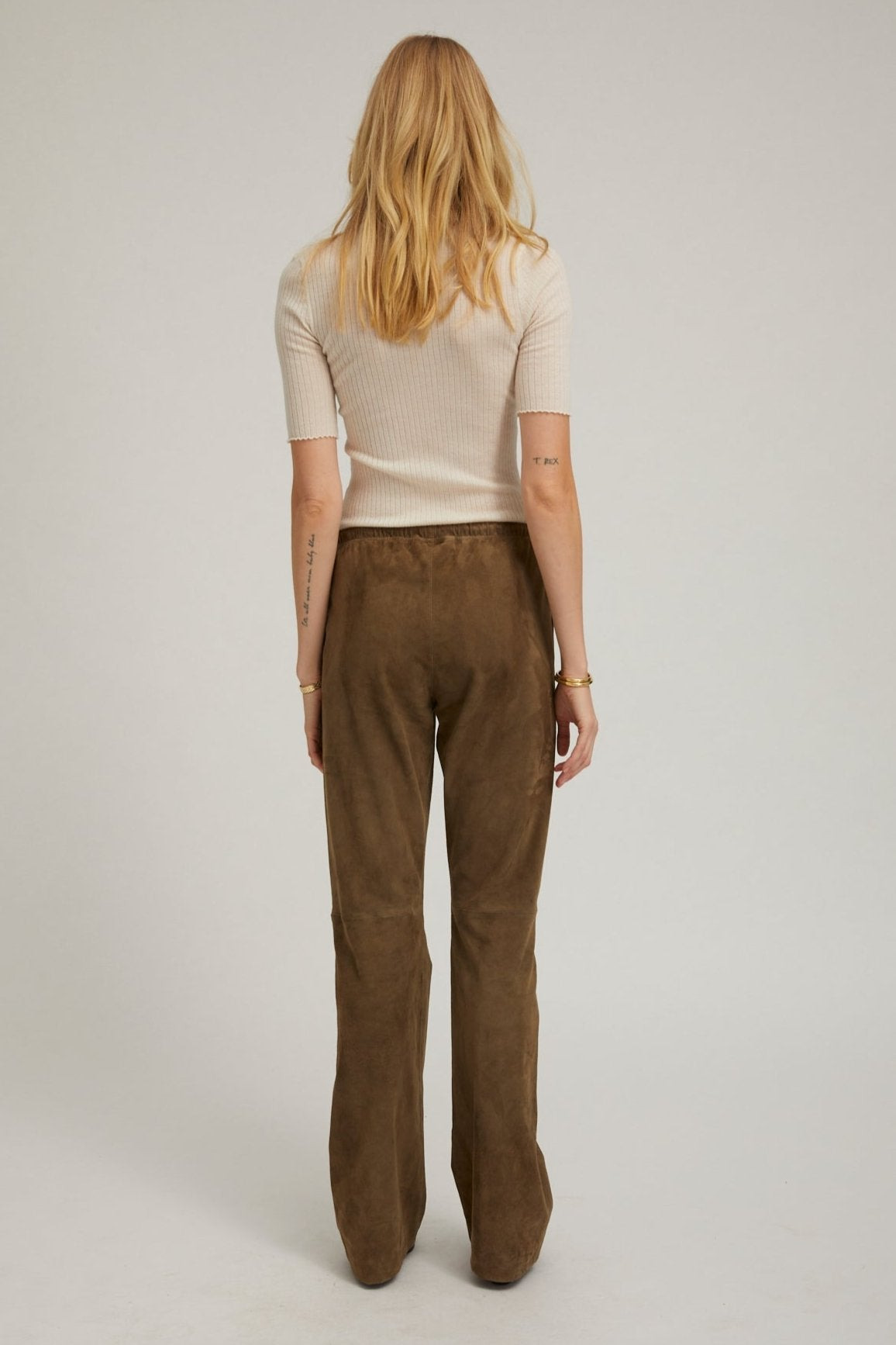 CHALK CASHMERE TURTLENECK - 5