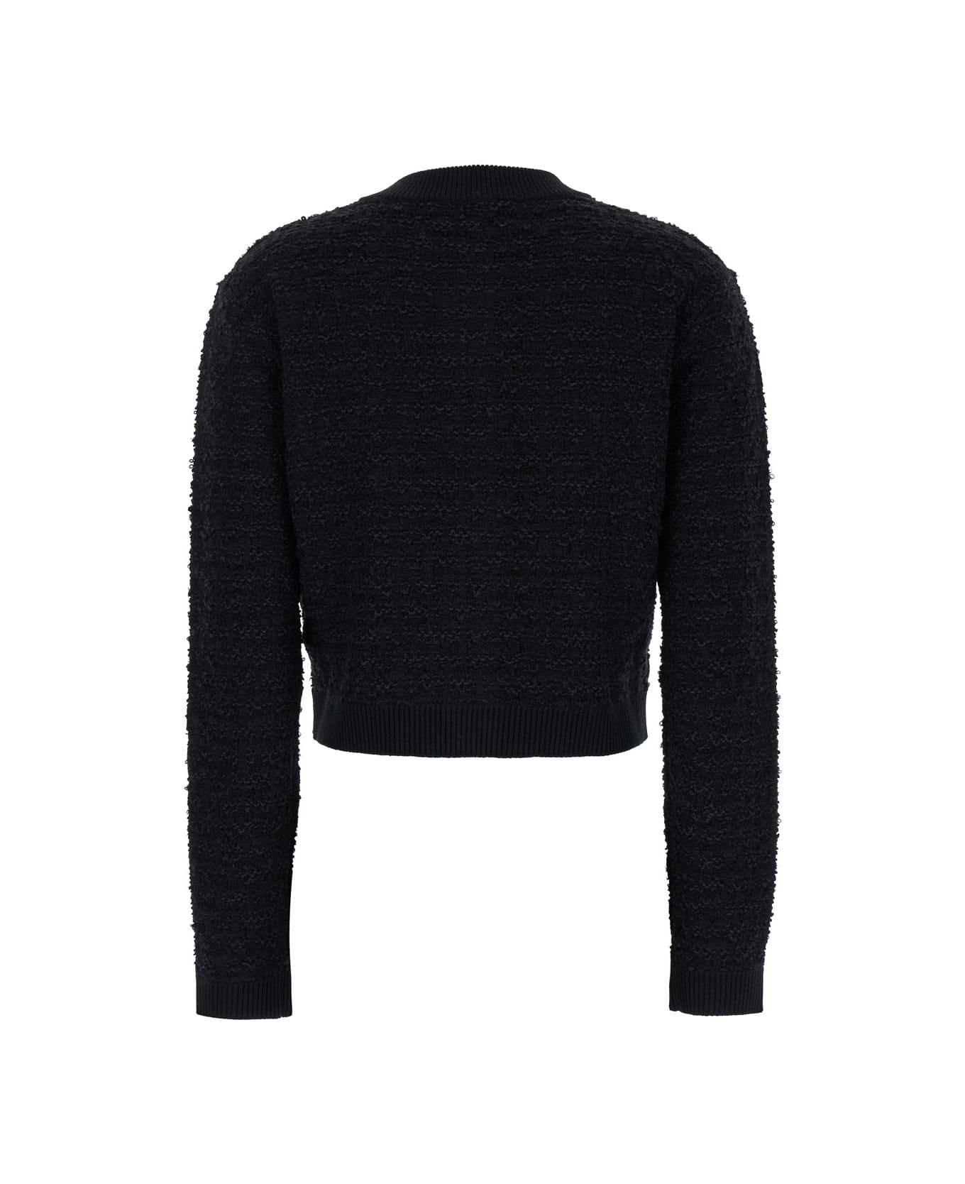 Knit Tweed Cardigan - 2
