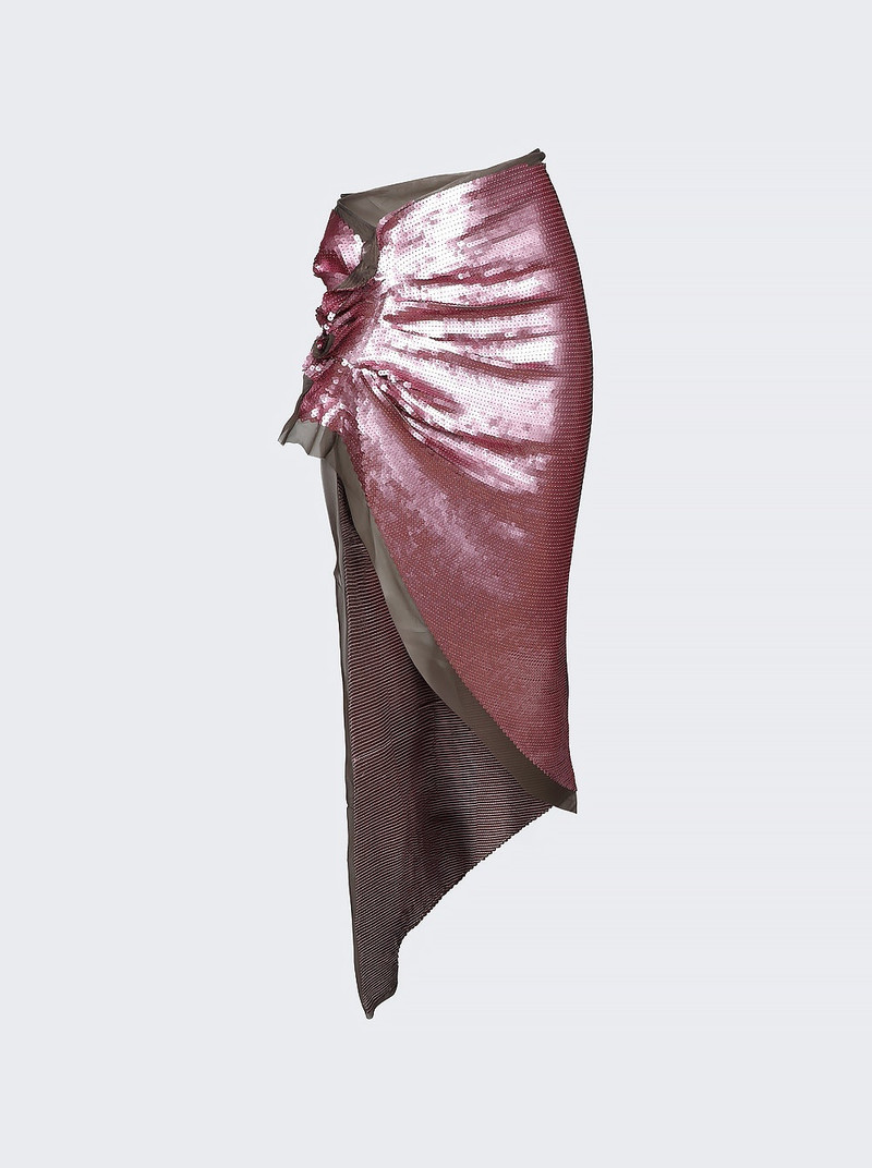 sequinned 비대칭 maxi 스커트 1