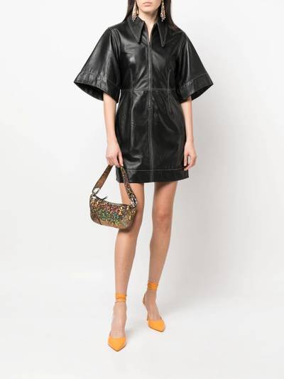 BY FAR metallic-effect tote bag outlook