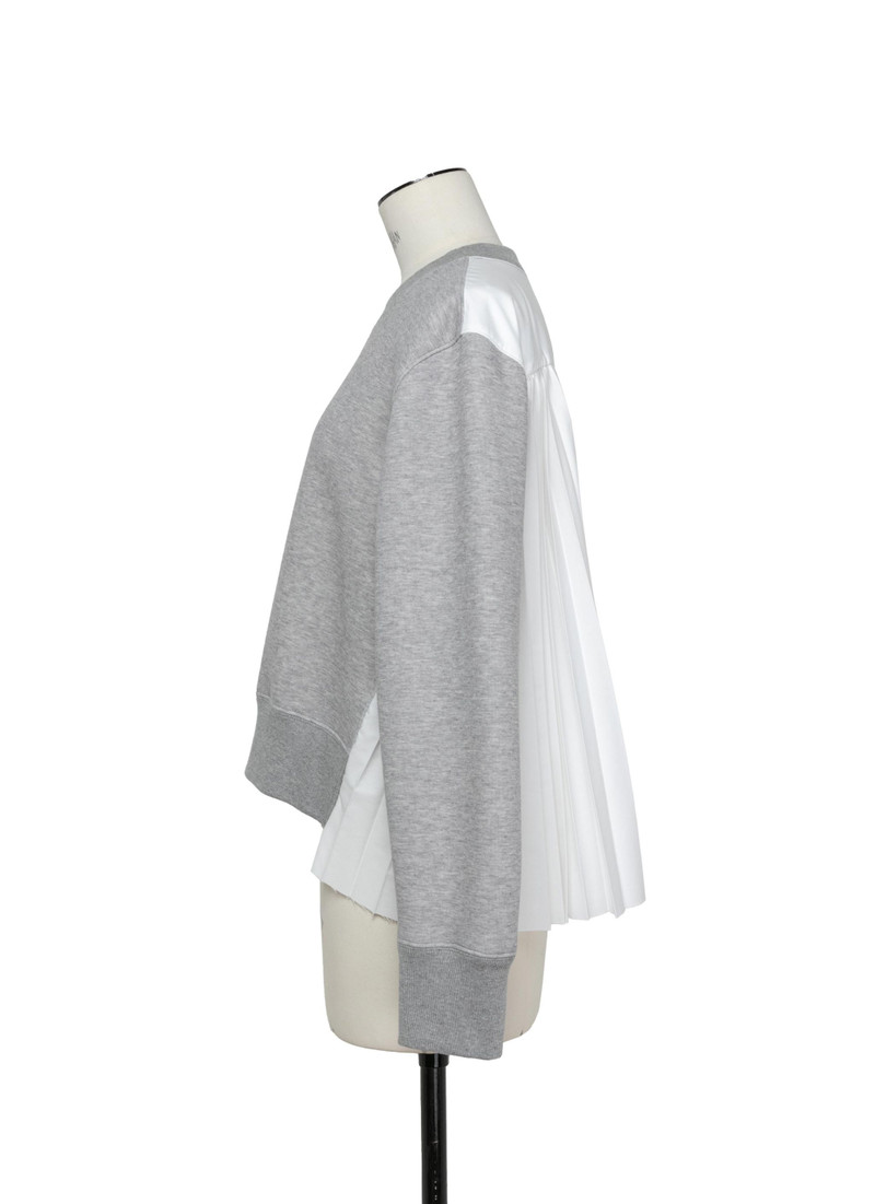 sacai Sponge Sweat x Cotton Poplin Pullover outlook