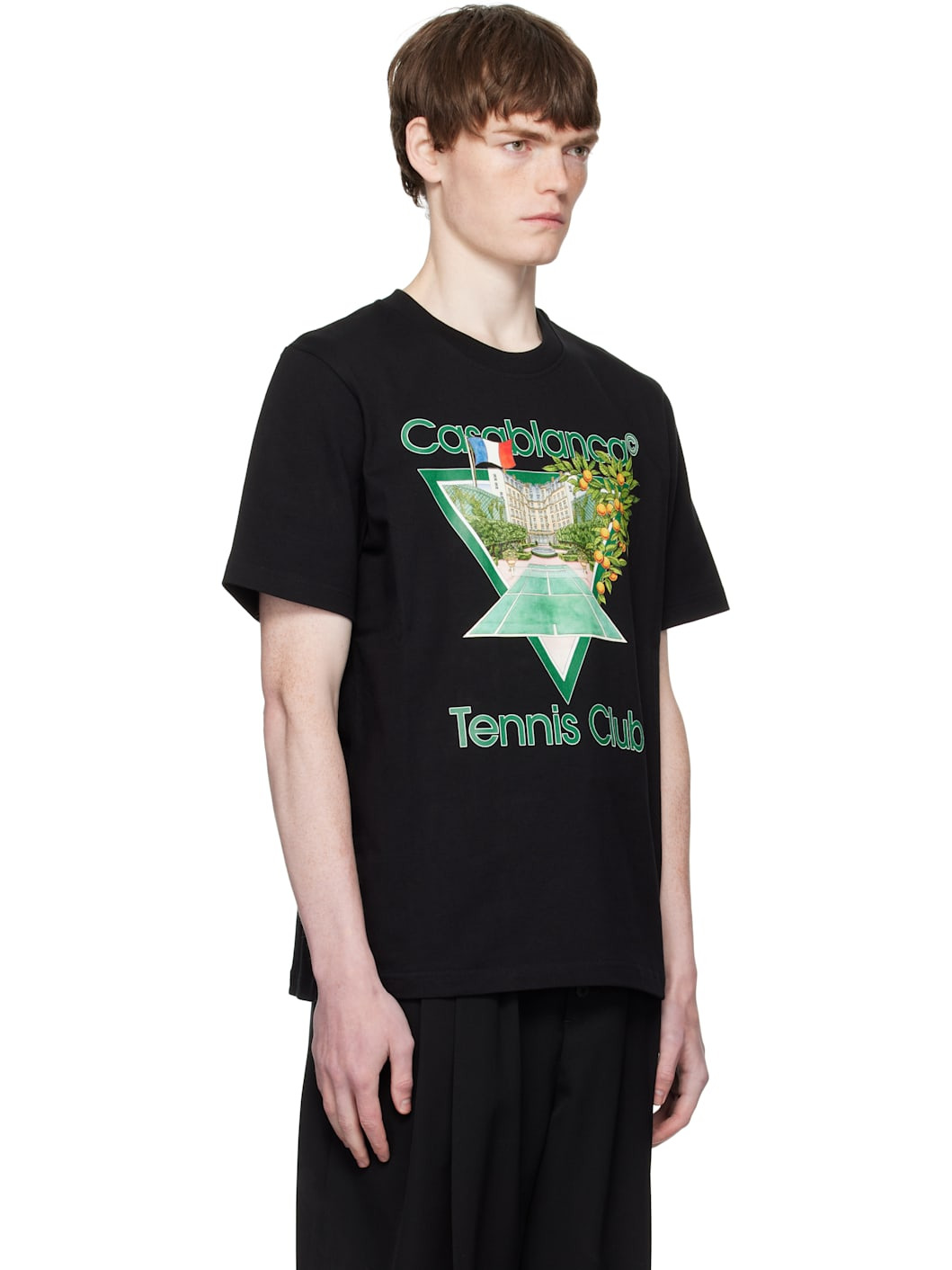 Black 'Tennis Club' Icon Short-Sleeve T-Shirt - 2