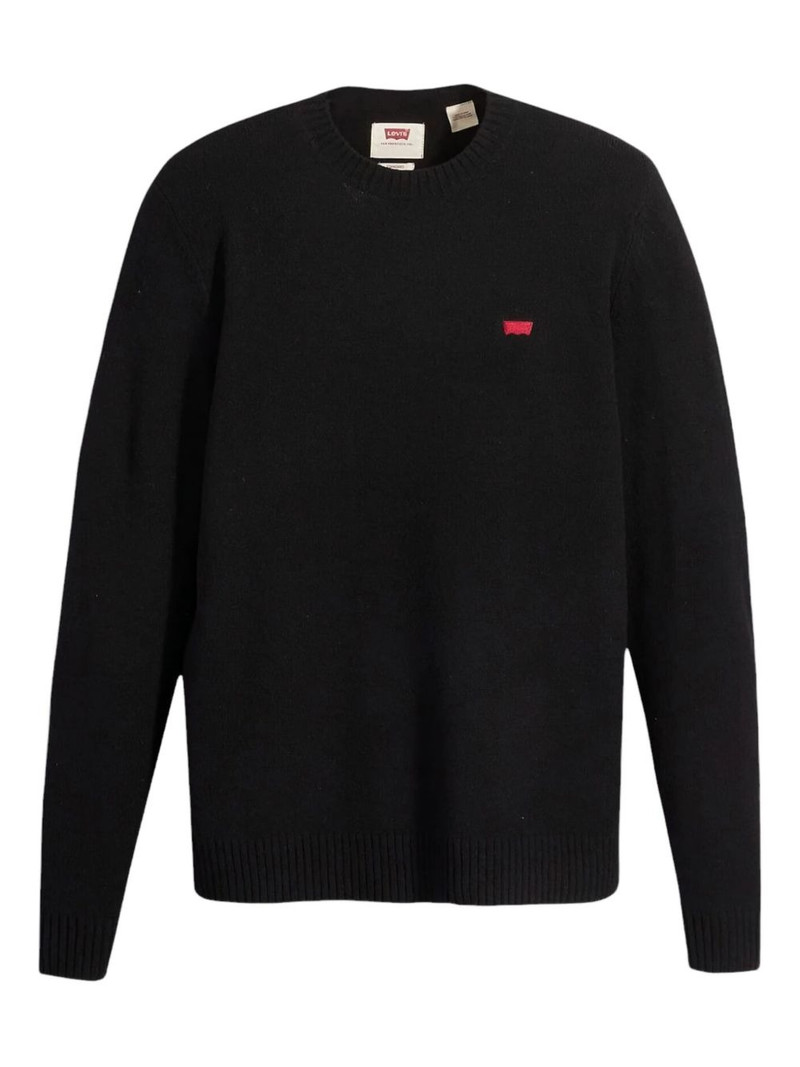 logo-patch crew-neck sweater 1