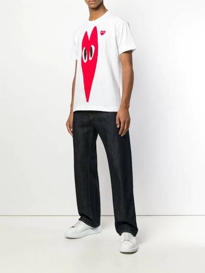 Comme des Garçons PLAY contrast logo T-shirt outlook