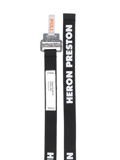 Heron Preston logo-print buckle belt outlook